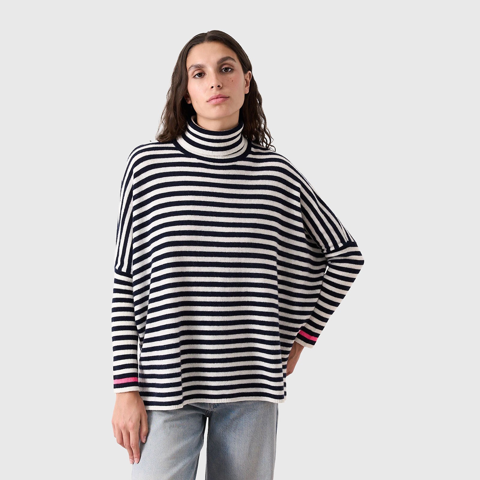 Absolut Cashmere Maglia Joanna Bianco/blu Donna - 6