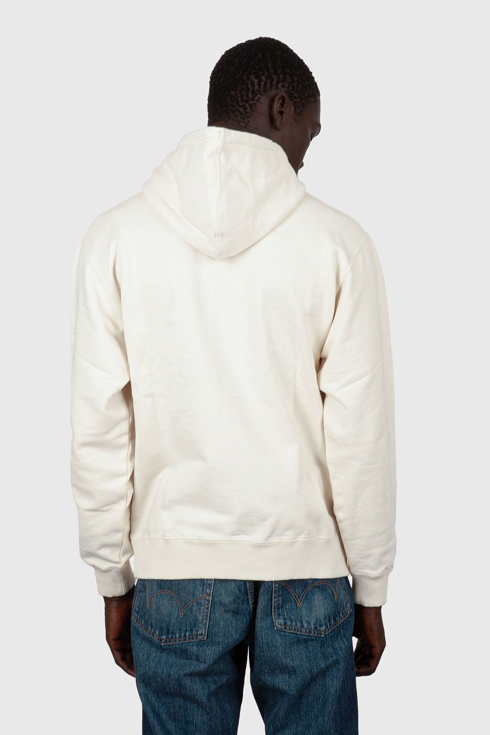 Edwin Felpa Japanese Sun Hoodie Bianco Off Uomo - 6