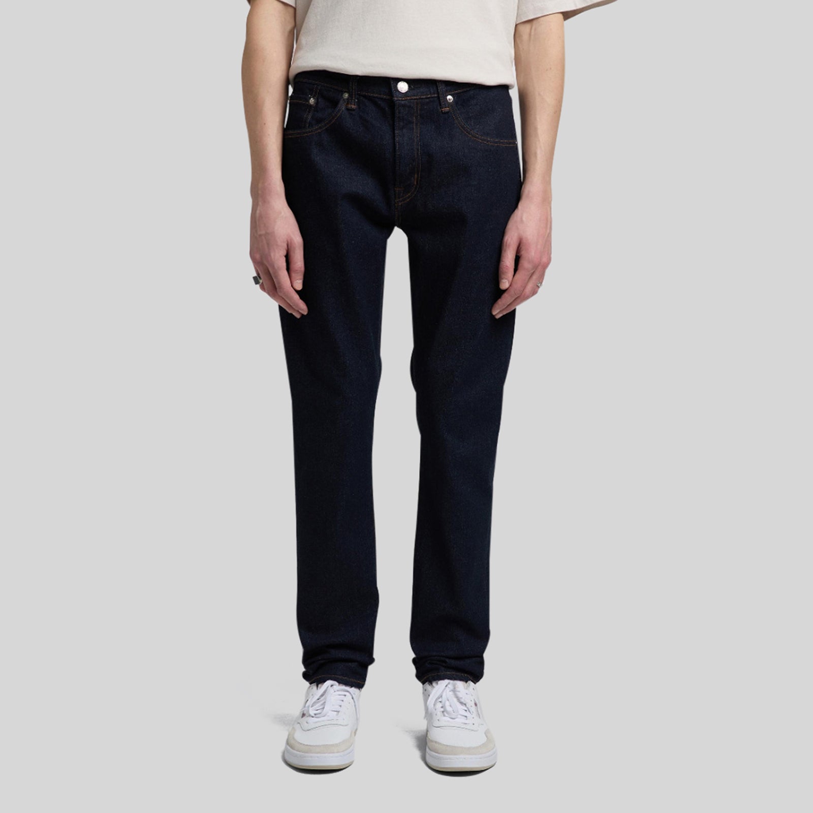 Edwin Jeans Slim Tapered Japan Blu Scuro Uomo - 7