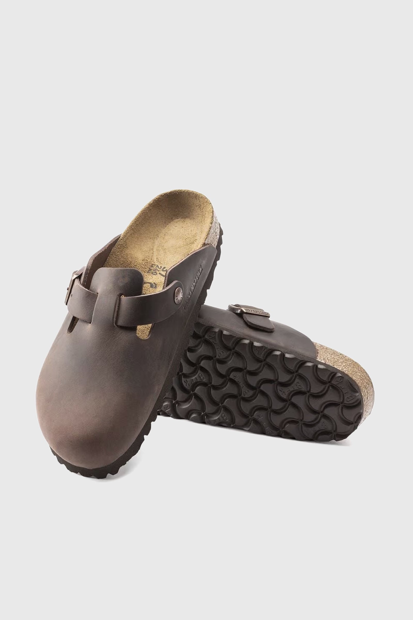 Birkenstock Boston Habana Pelle Oliata Marrone Donna - 5