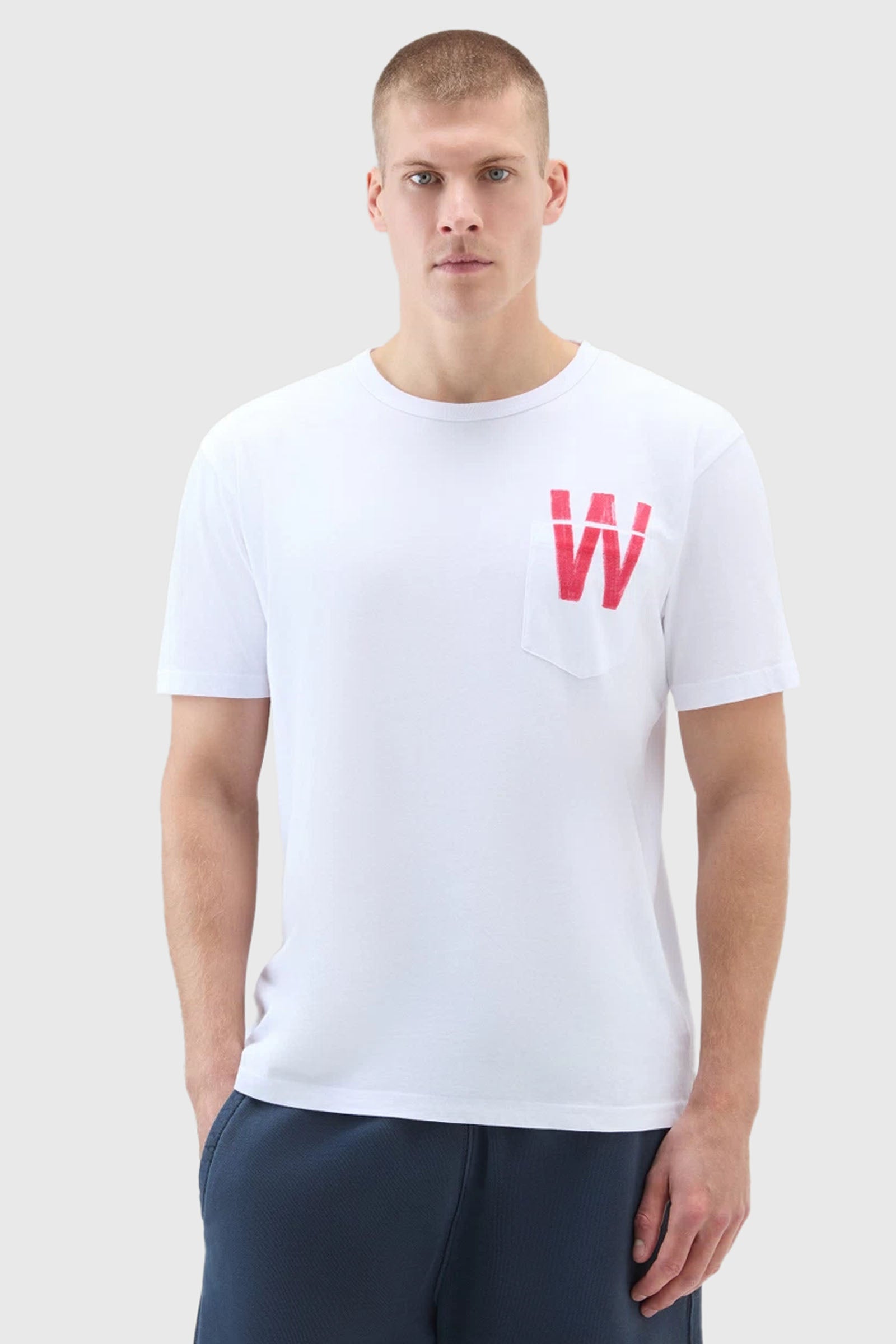 Woolrich T-shirt Flag Bianco Uomo - 3