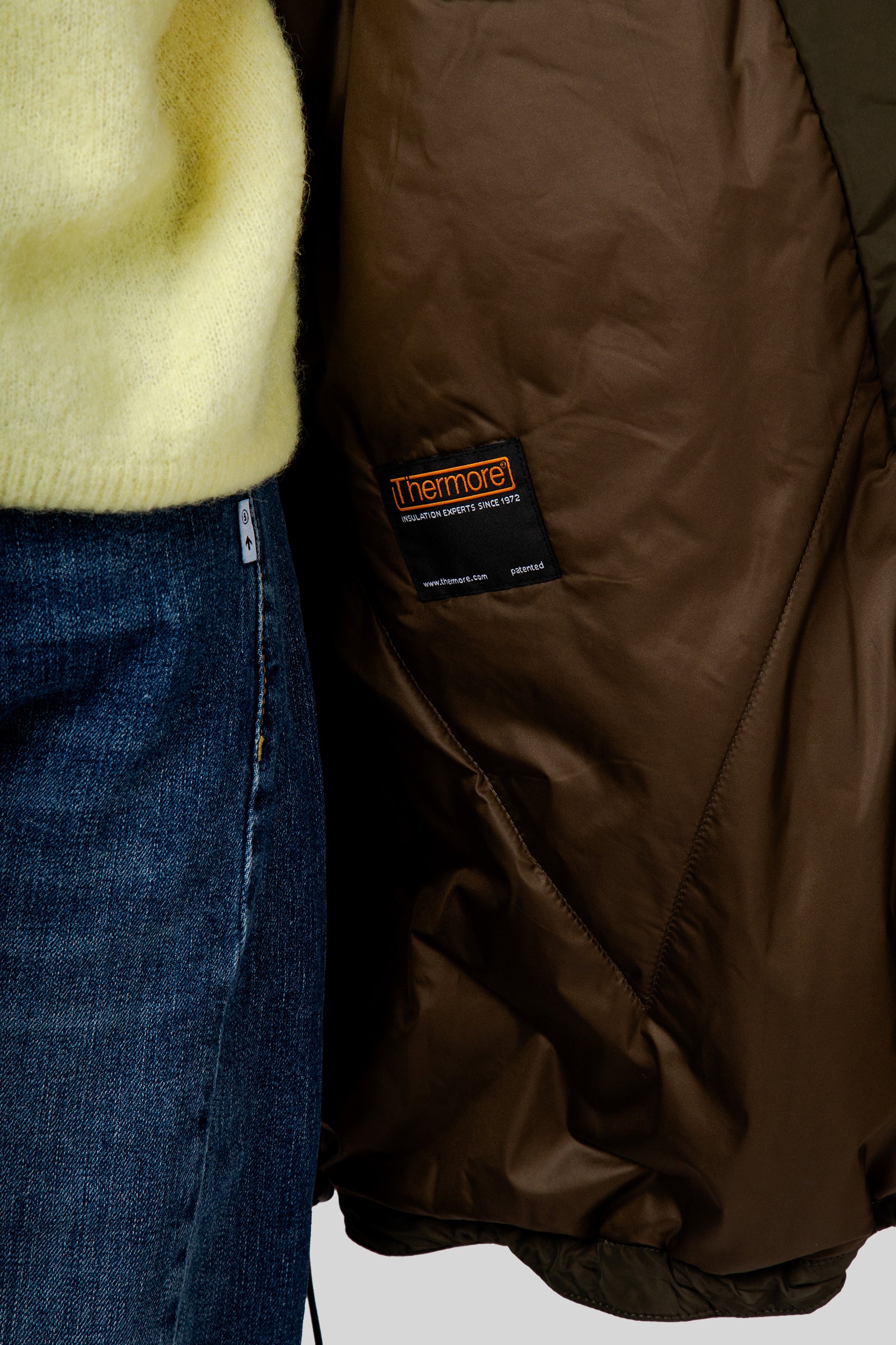 Aspesi Bomber In Tessuto Tecnico Con Ovatta Thermore® Verde Militare Donna - 9