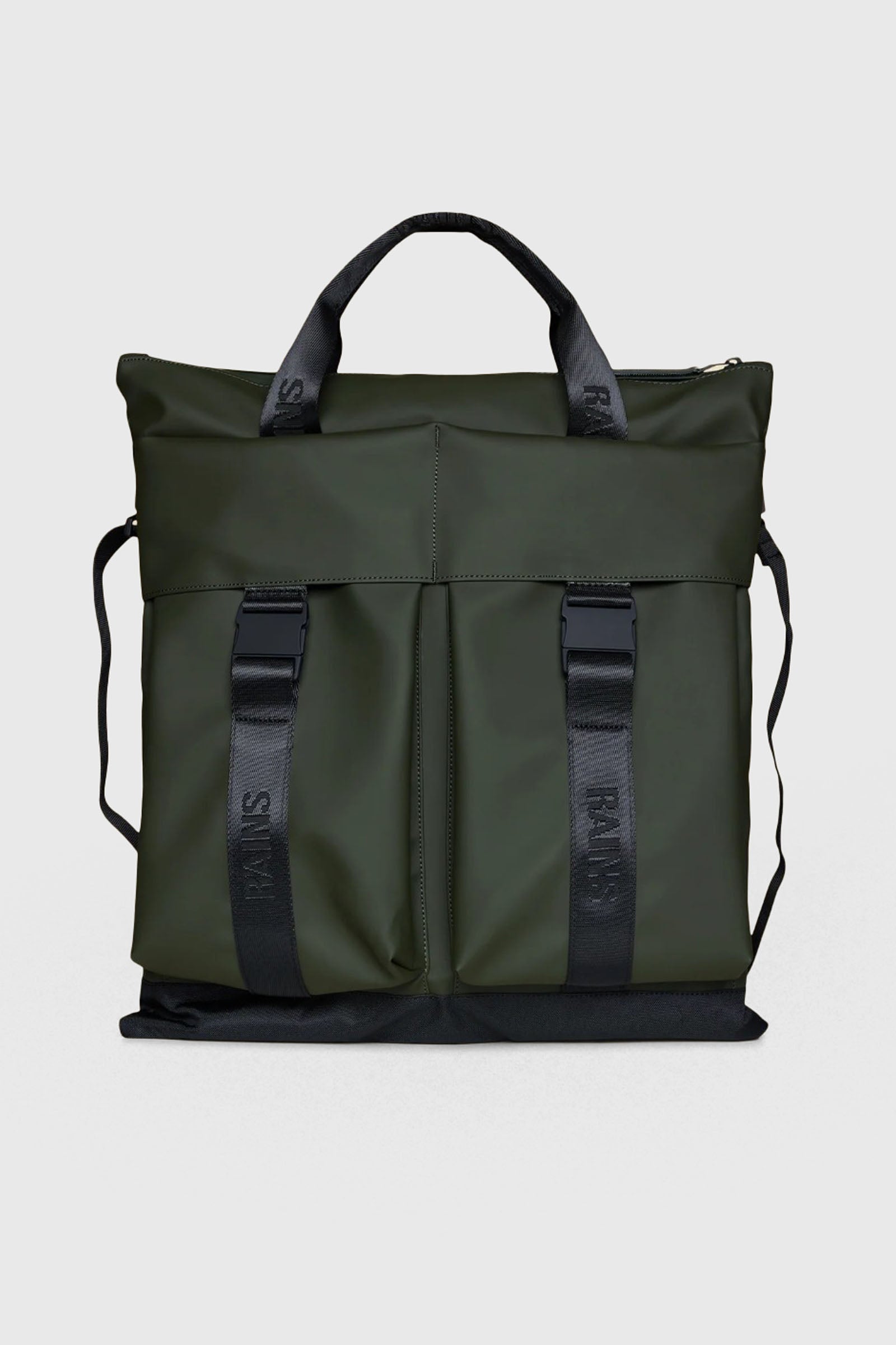 Rains Trail Tote Bag Verde Scuro Unisex - 1