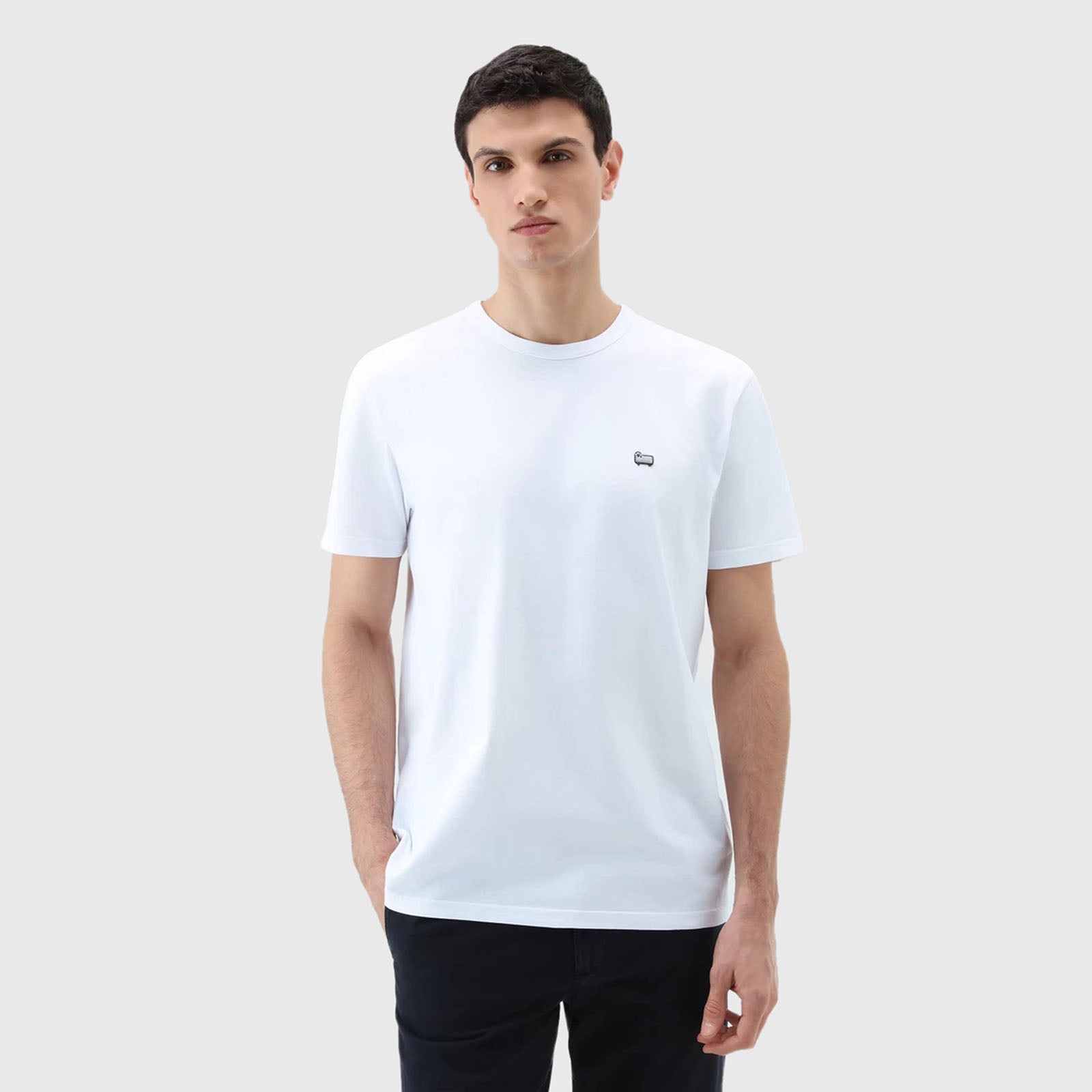 Woolrich T-shirt Sheep In Puro Cotone Bianco Uomo - 7