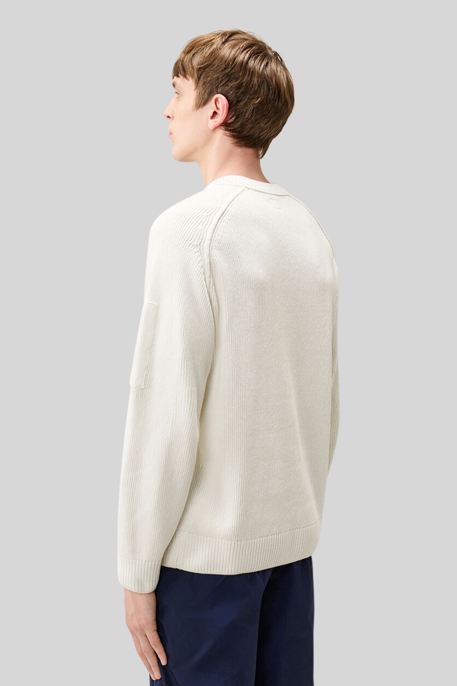 C.p. Company Maglia Chenille Cotton Bianco Uomo - 3