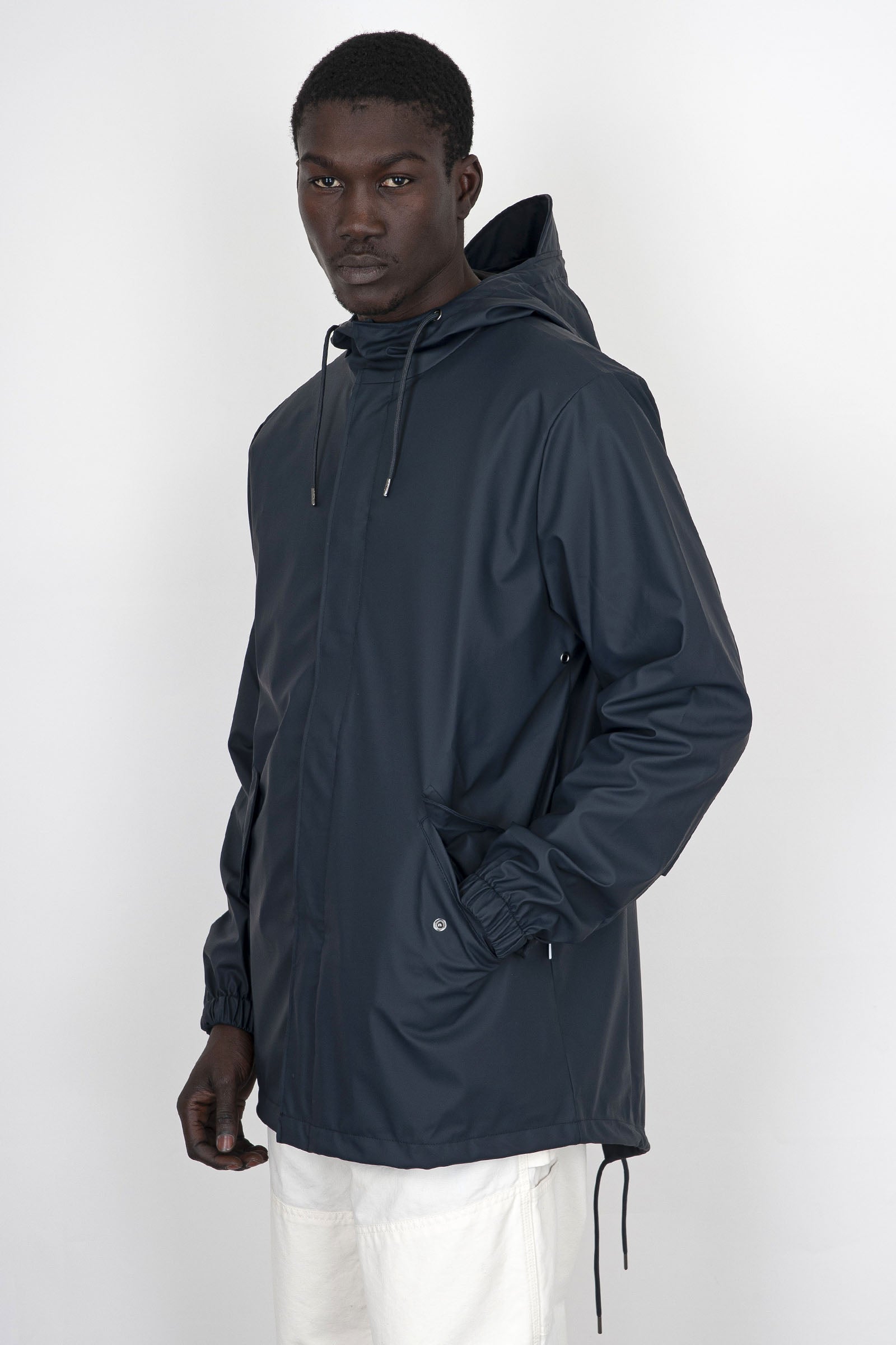 Rains Fishtail Jacket Blu Navy Uomo - 1