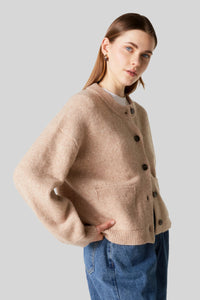 Absolut Cashmere Cardigan Wendy Beige Chiaro Donna absolut cashmere