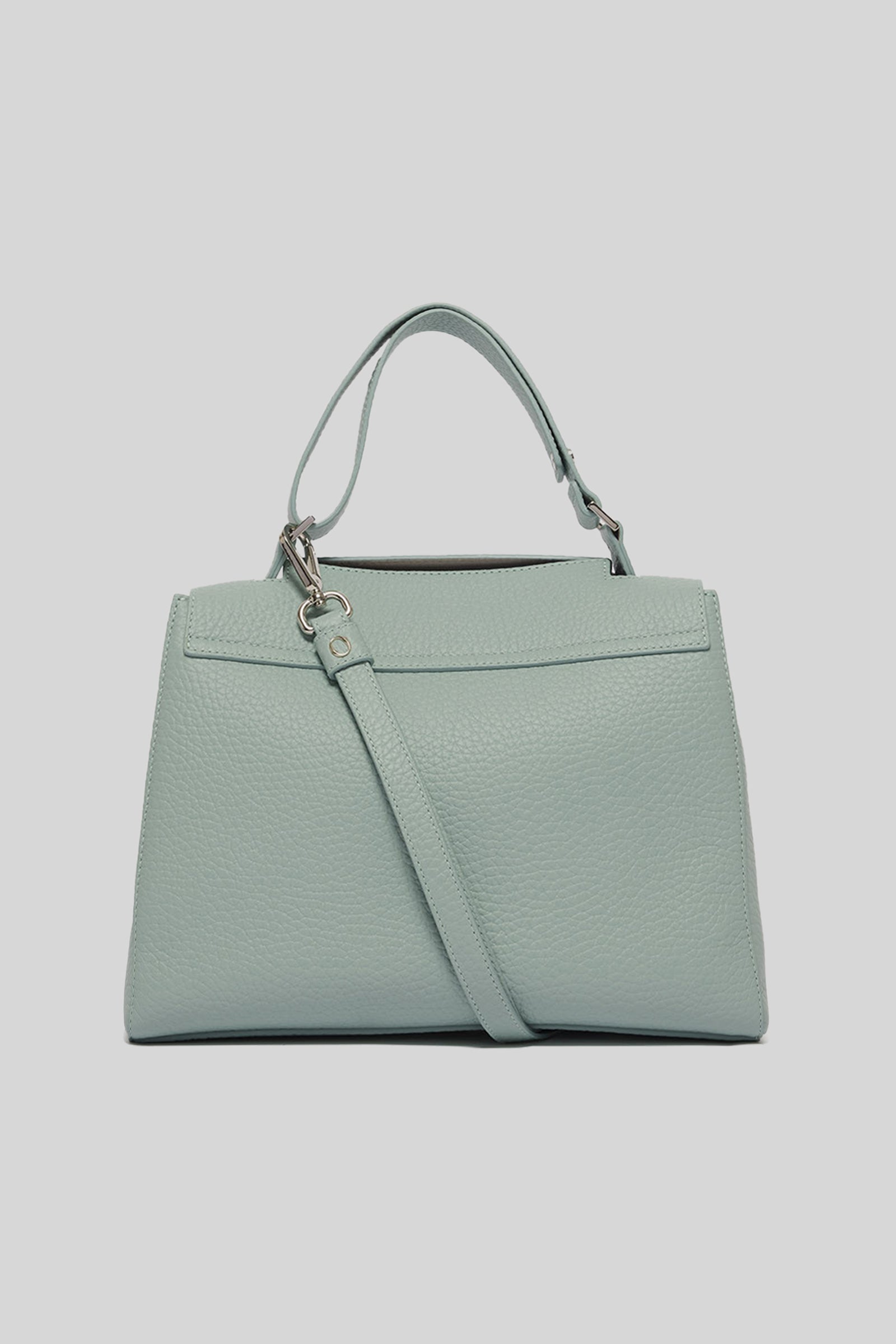 Orciani Borsa Sveva Midi In Pelle Soft Con Tracolla Acqua Donna - 3