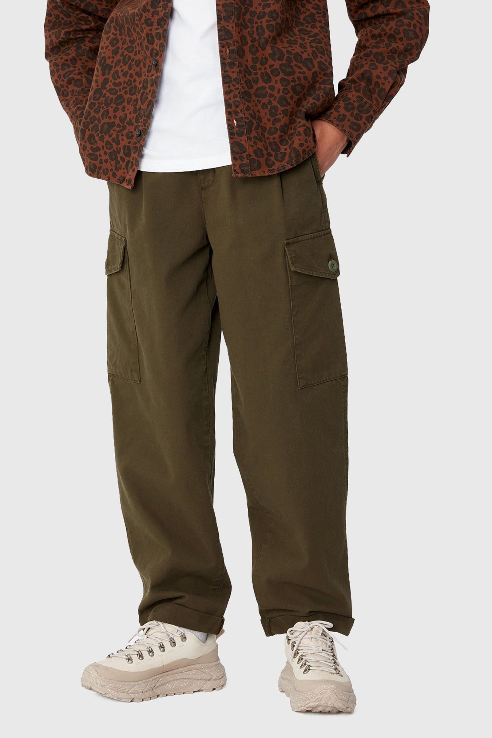 Carhartt Wip W' Collins Pant Verde Militare Donna - 1