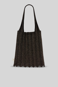 Pleatsmama New Shoulder Bag Glitter Nero/marrone Donna pleatsmama