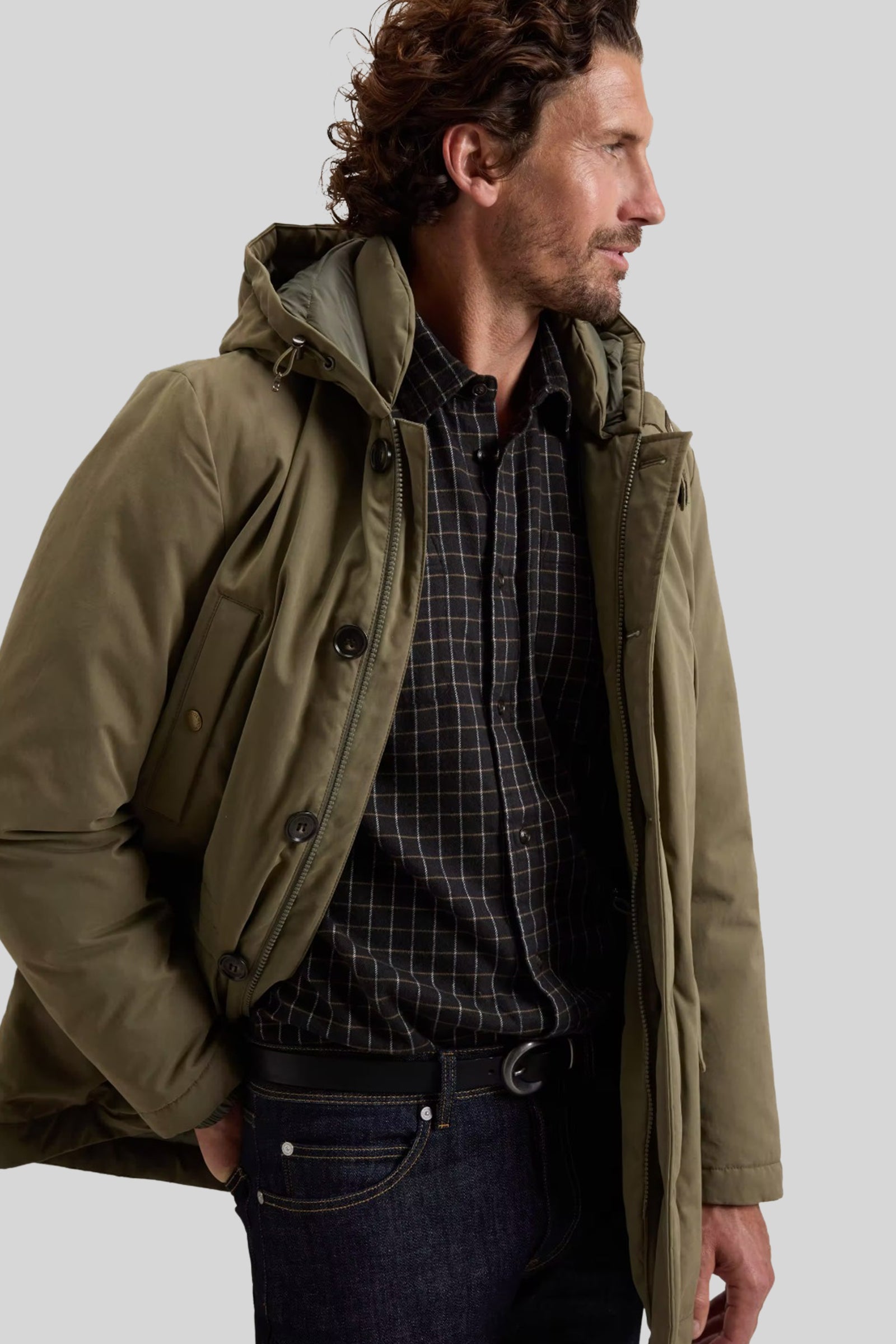 Woolrich Mountain Cloth Parka Verde Chiaro Uomo - 3