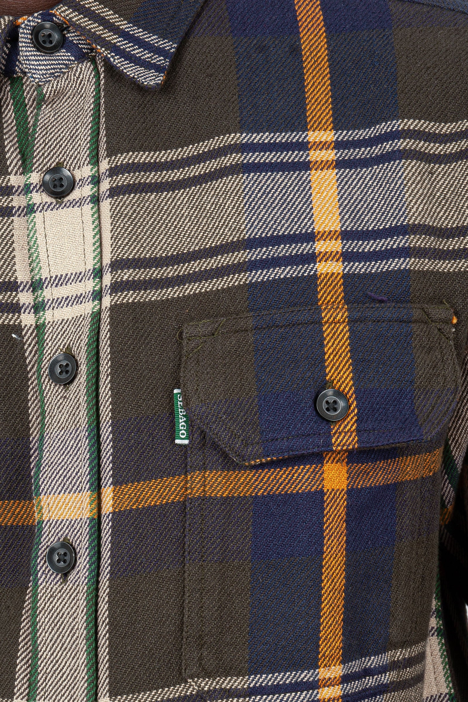 Sebago Overshirt Stetson Verde/blu Uomo - 6