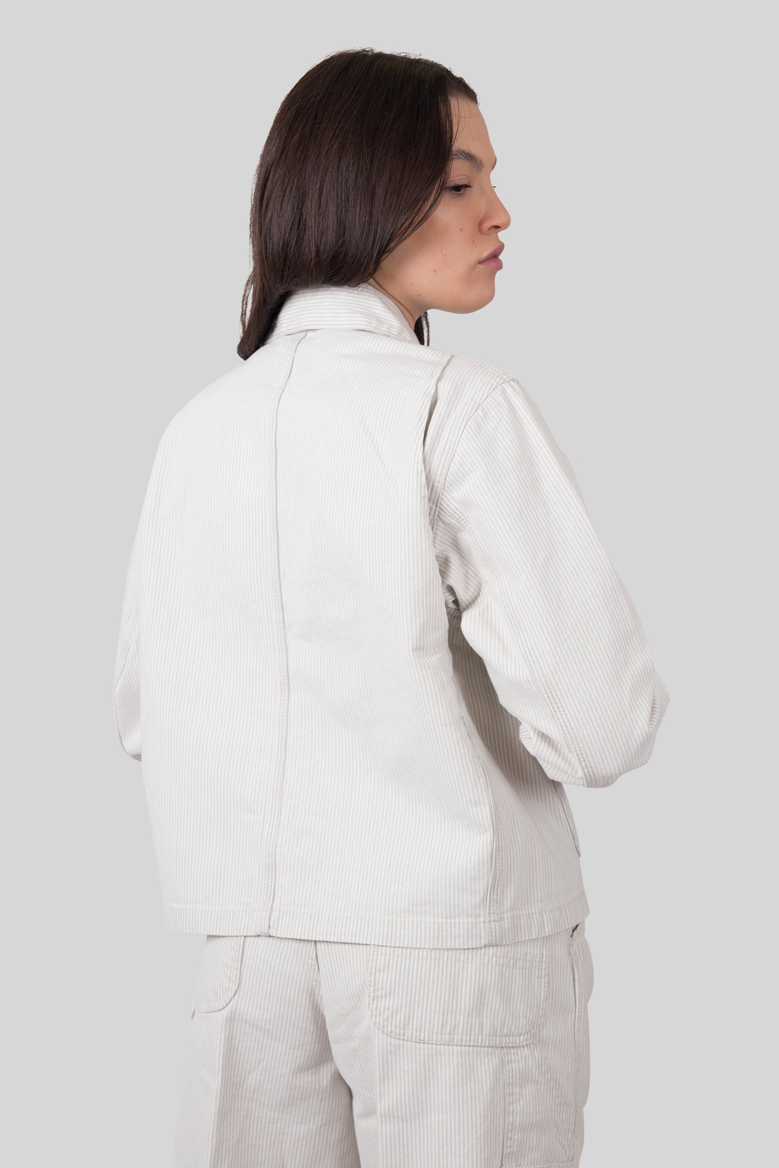 Carhartt Wip W' Mercer Chore Coat Bianco/beige Donna - 5