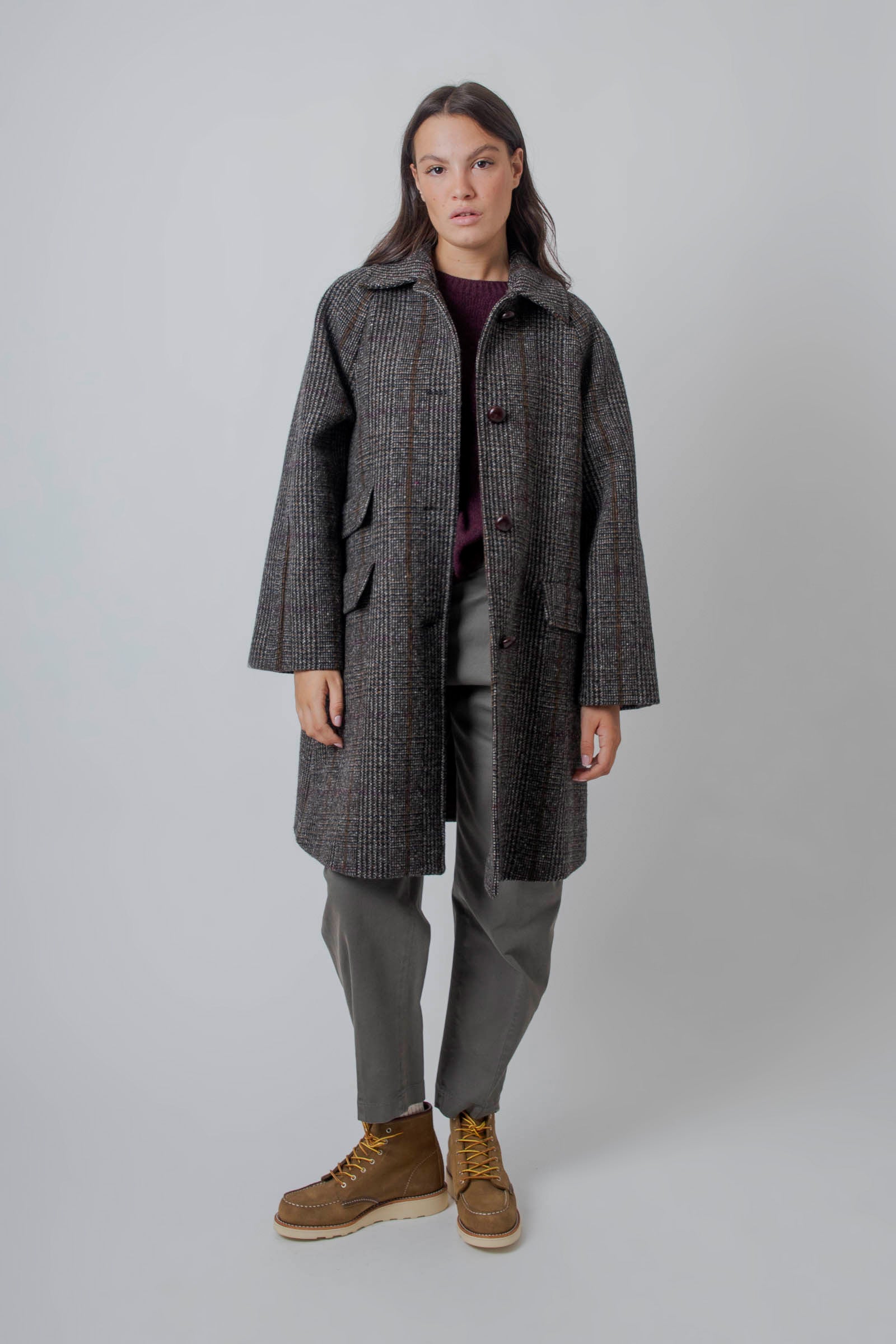 Aspesi Pantalone In Gabardina Di Cotone Grigio Donna - 7