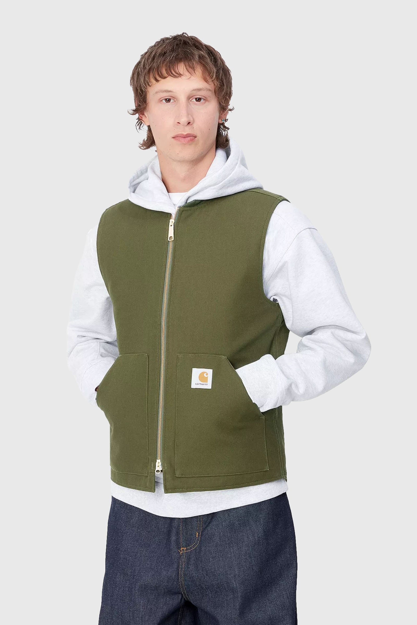 Carhartt Wip Classic Vest Verde Militare Uomo - 1