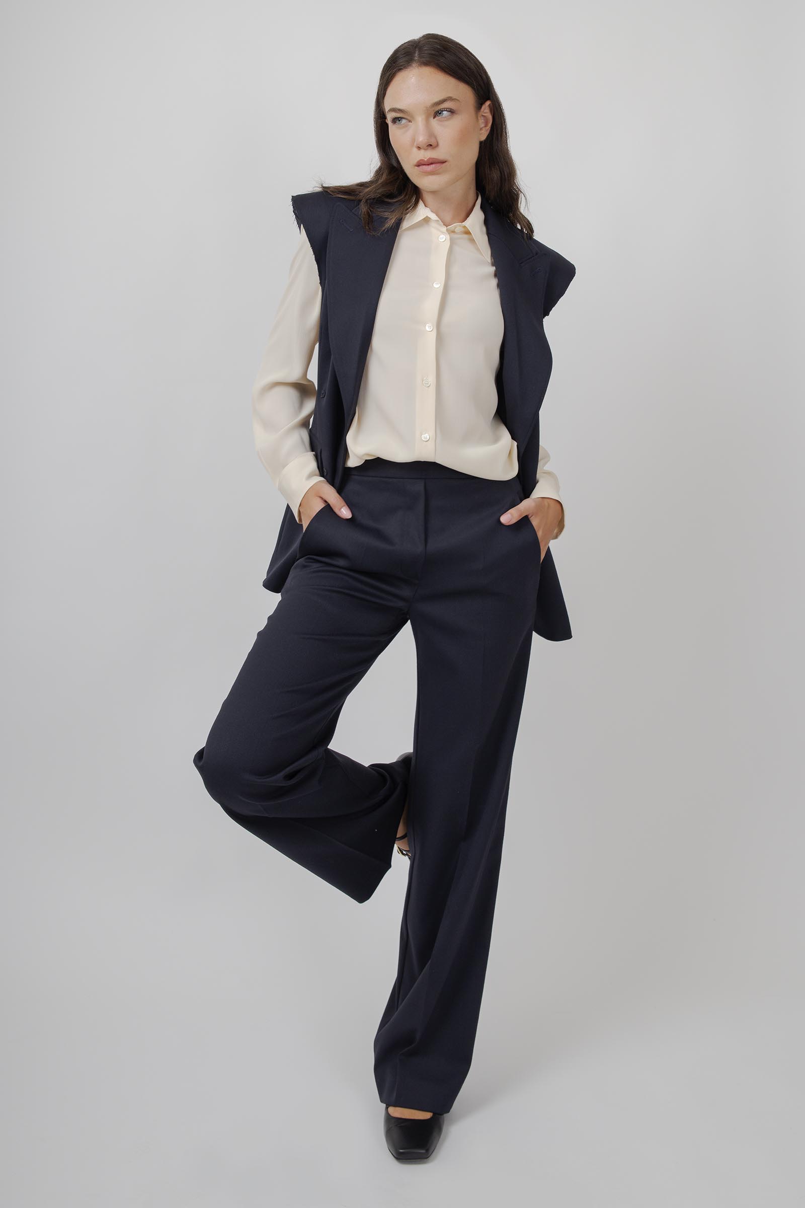 Erika Cavallini Pantalone Isotta Blu - 5