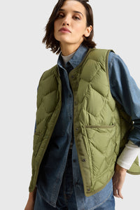 Woolrich Gilet Heritage Verde Donna woolrich