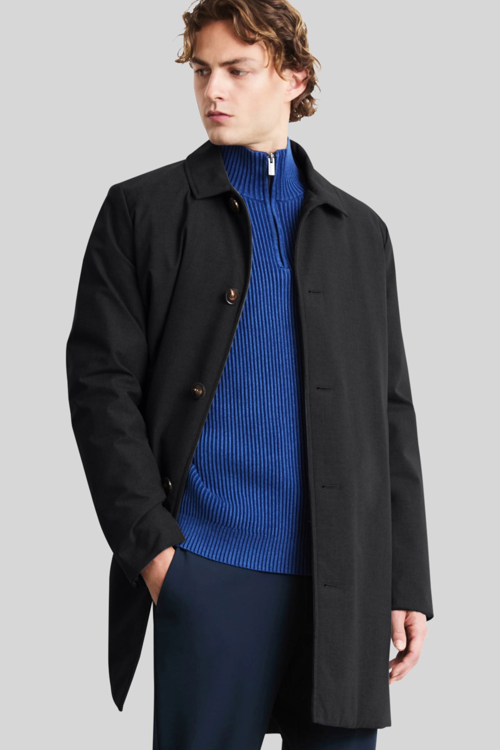 Rrd Terzilio Duck Coat Jkt Blu Scuro Uomo - 1