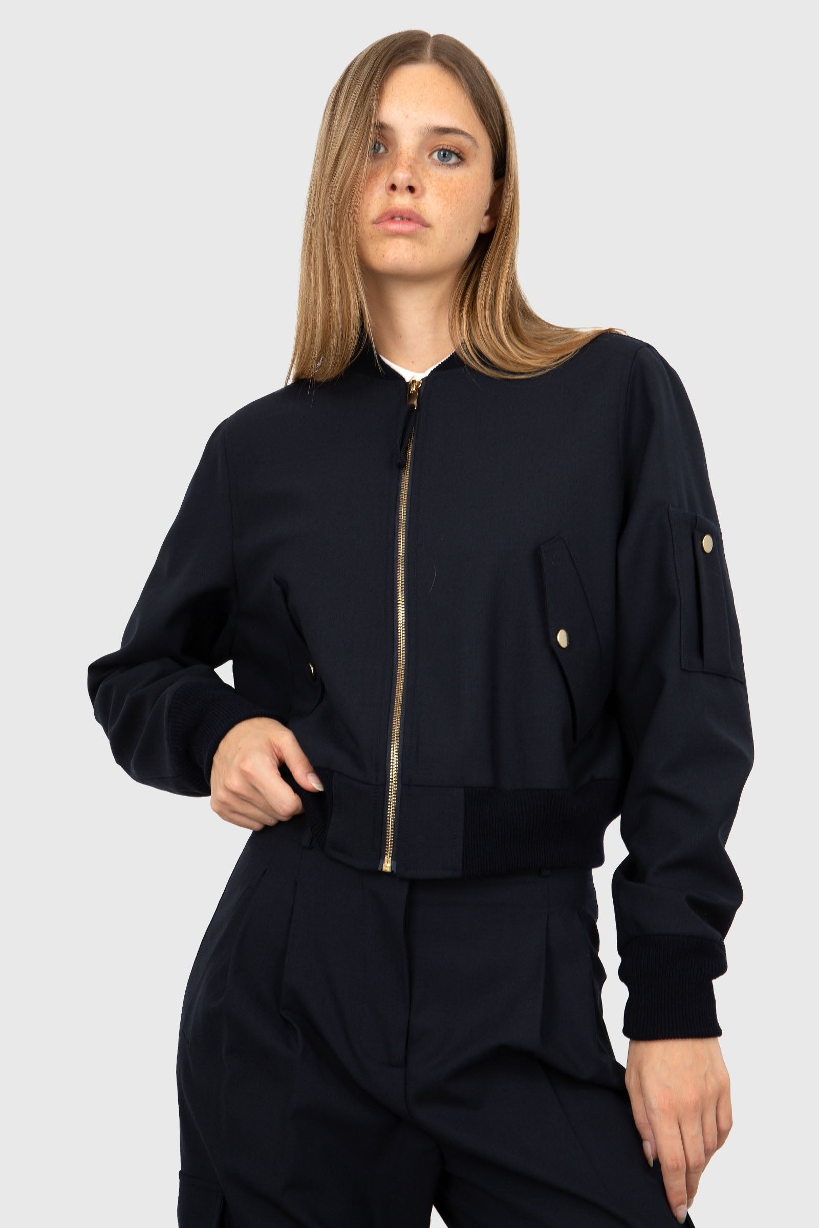 Semicouture Bomber Domitilla Blu Donna - 1