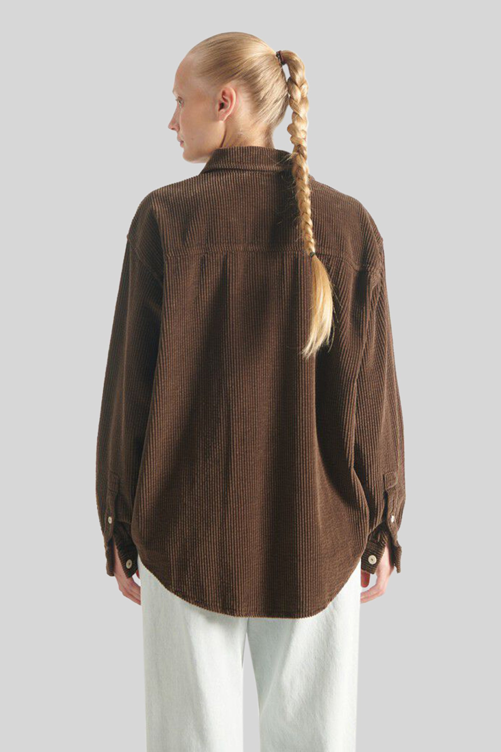 American Vintage Camicia Padow Marrone Scuro Donna - 3