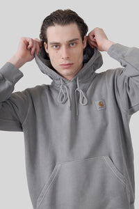 Carhartt Wip Felpa Nelson Hooded Grigio Uomo carhartt wip