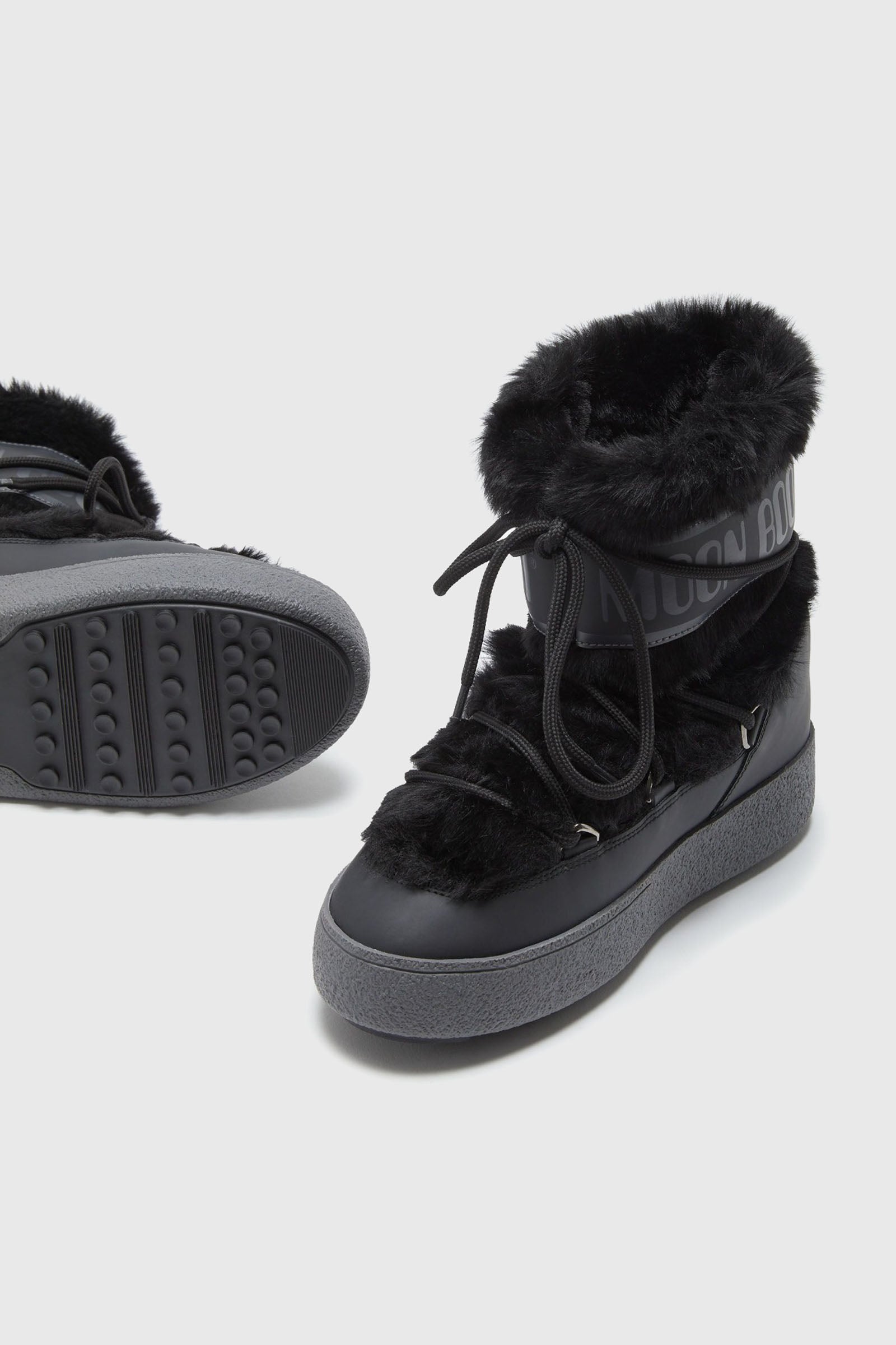 Moon Boot Ltrack Faux Fur Nero Donna - 4