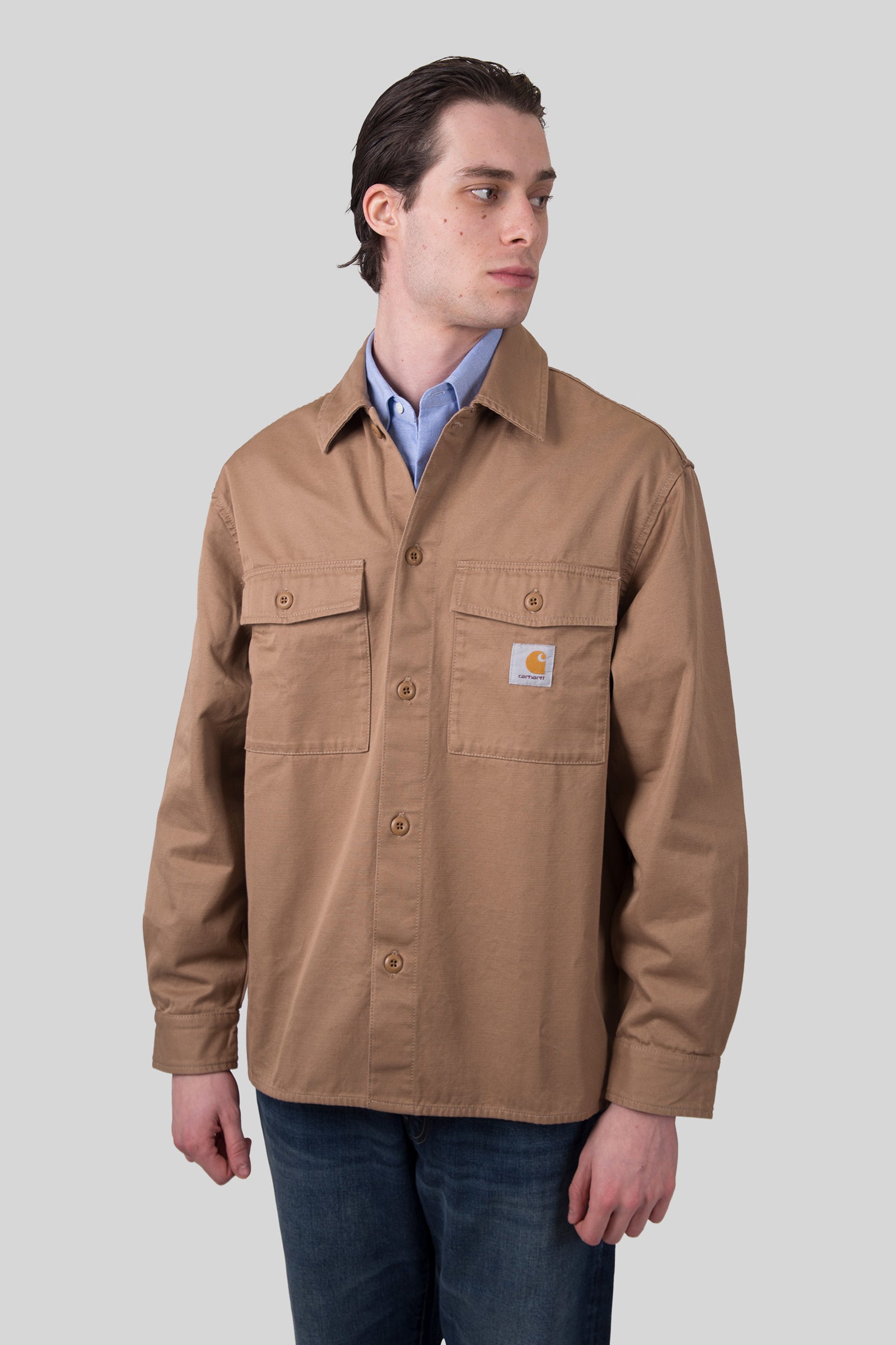 Carhartt Wip Kelly Shirt Jac Beige Uomo - 3