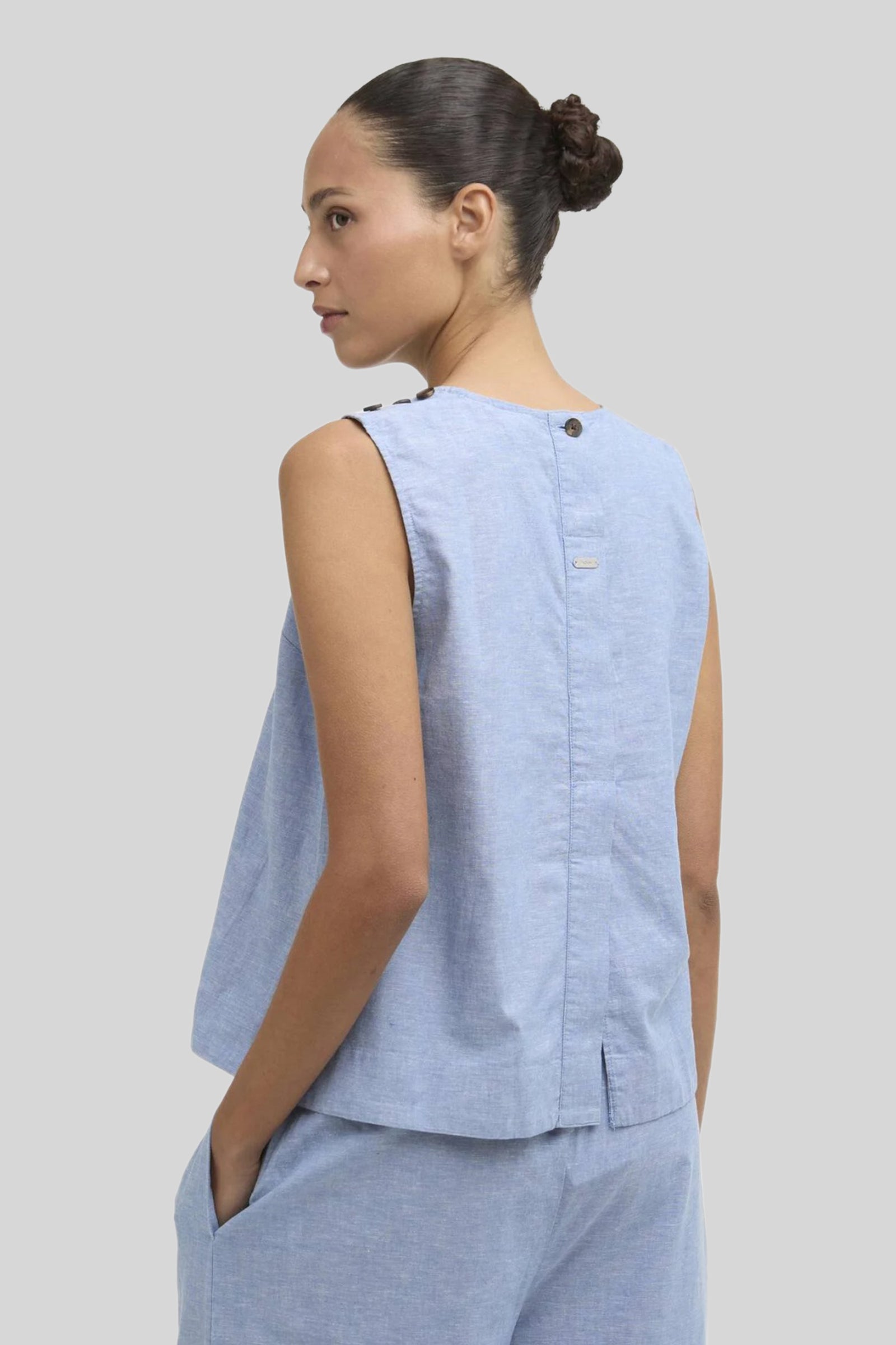 Barbour Blusa Josie Chambray Donna - 3