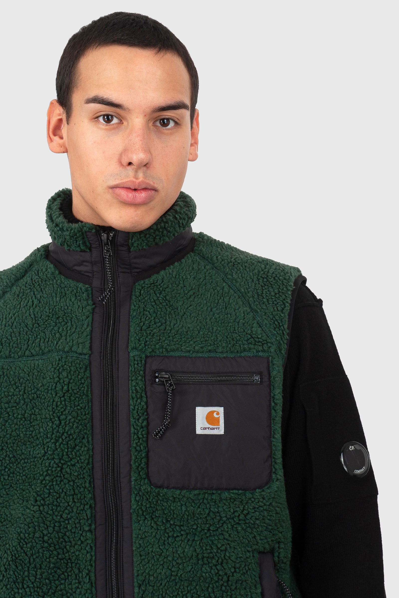 Carhartt Wip Prentis Vest Liner Verde/nero Uomo - 5