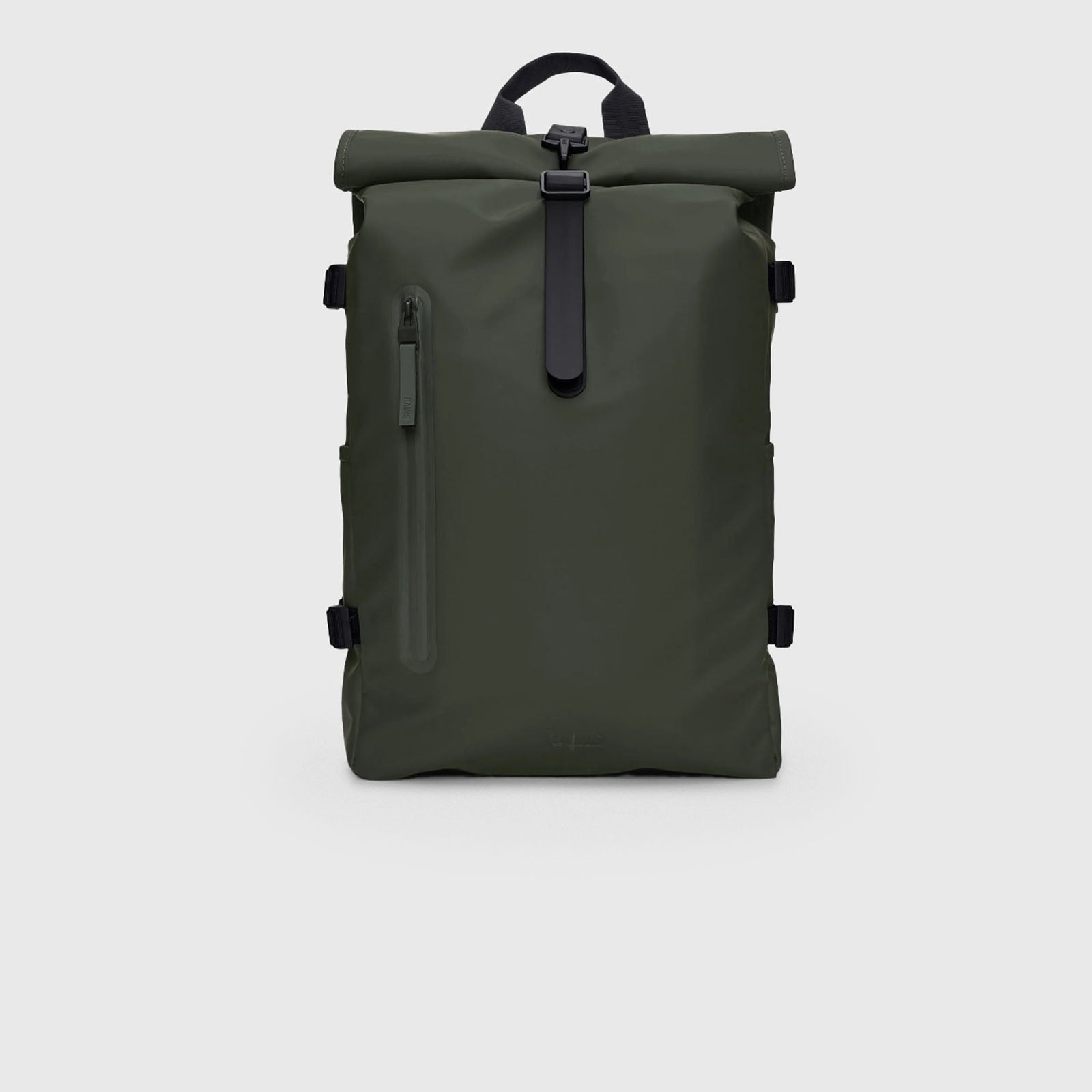 Rains Backpack Rolltop Large Synthetic Military Green - 4