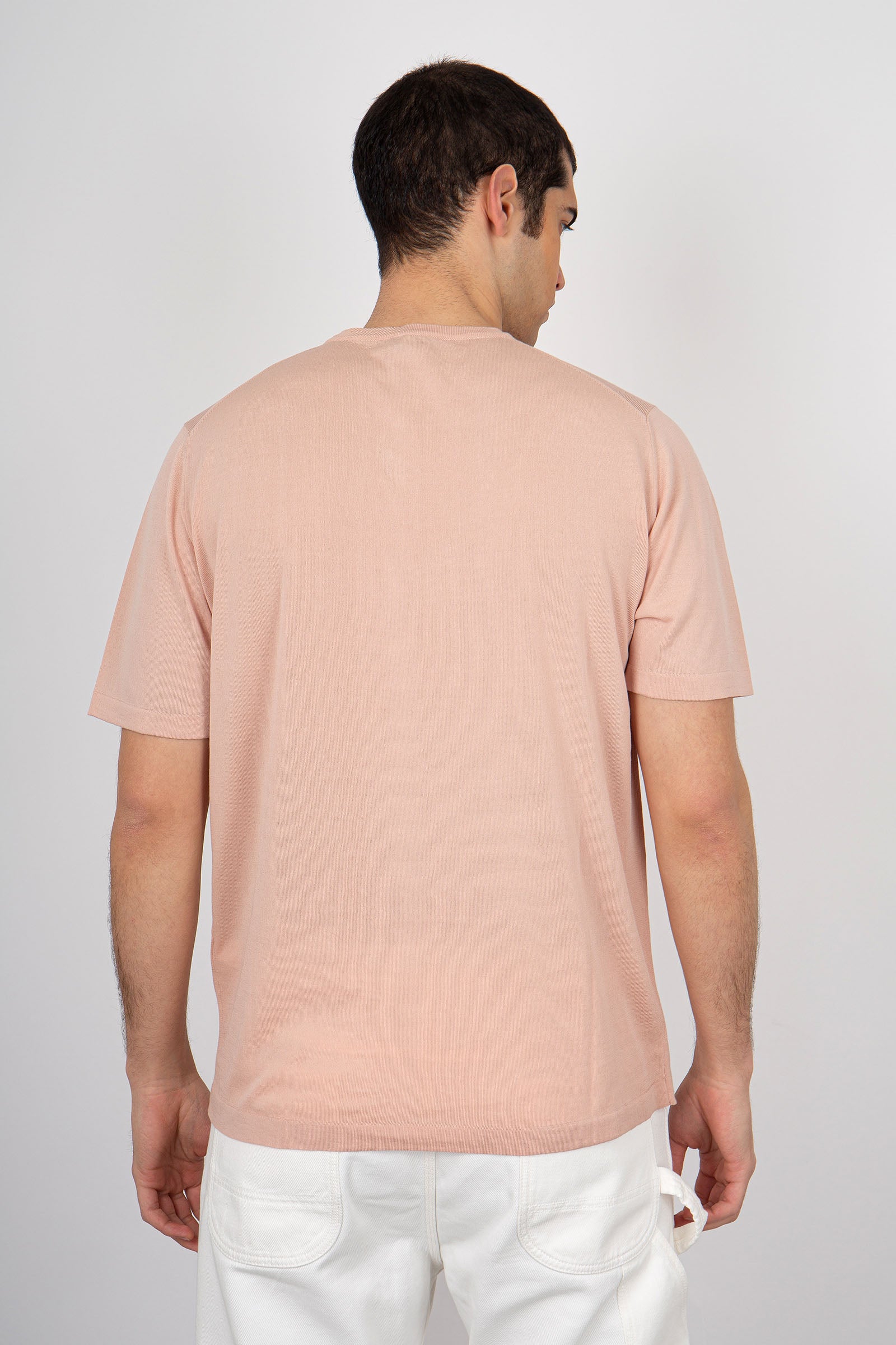 Roberto Collina Crew-neck Cotton T-shirt Pink - 4