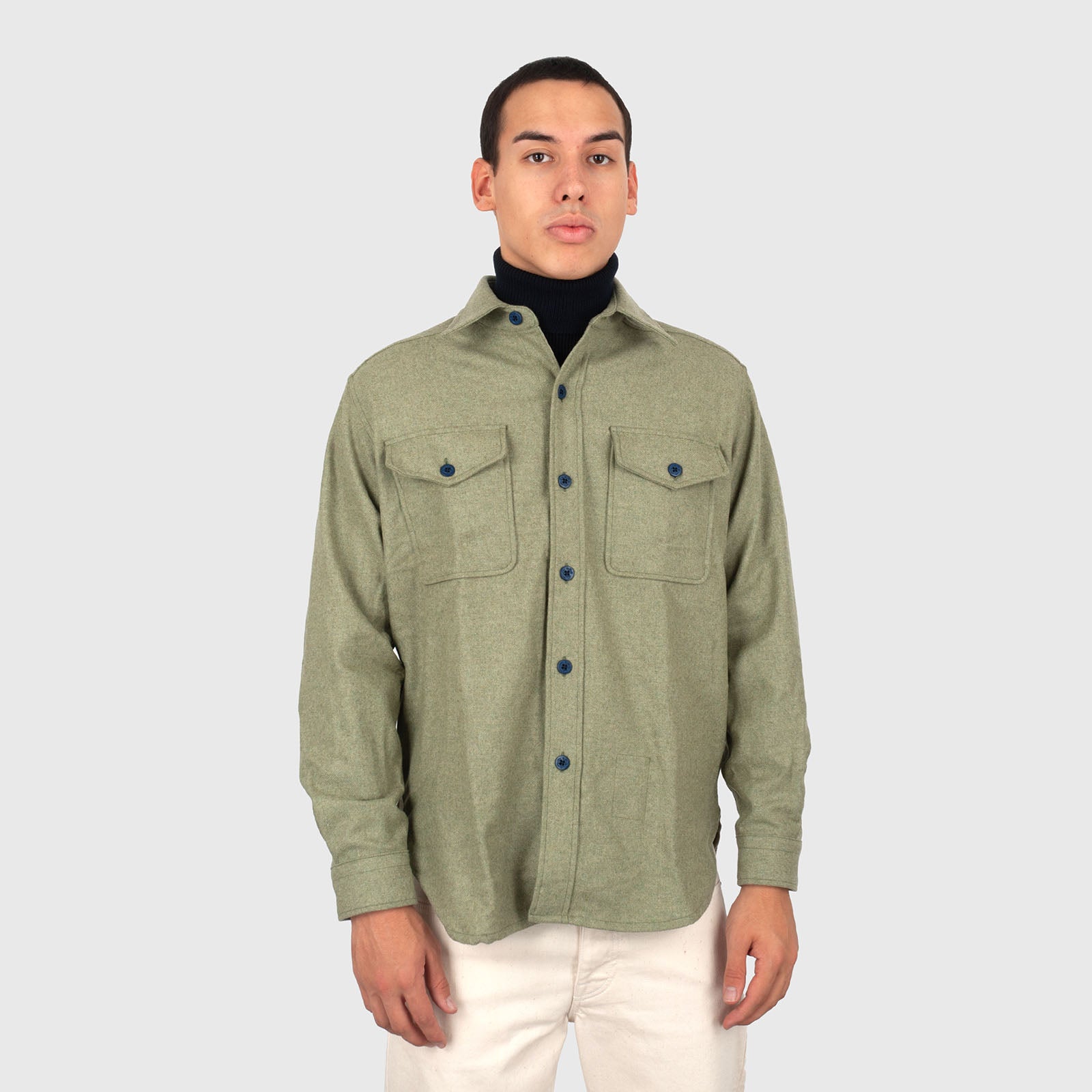 Fortela Overshirt Cpo Verde Chiaro Uomo - 12