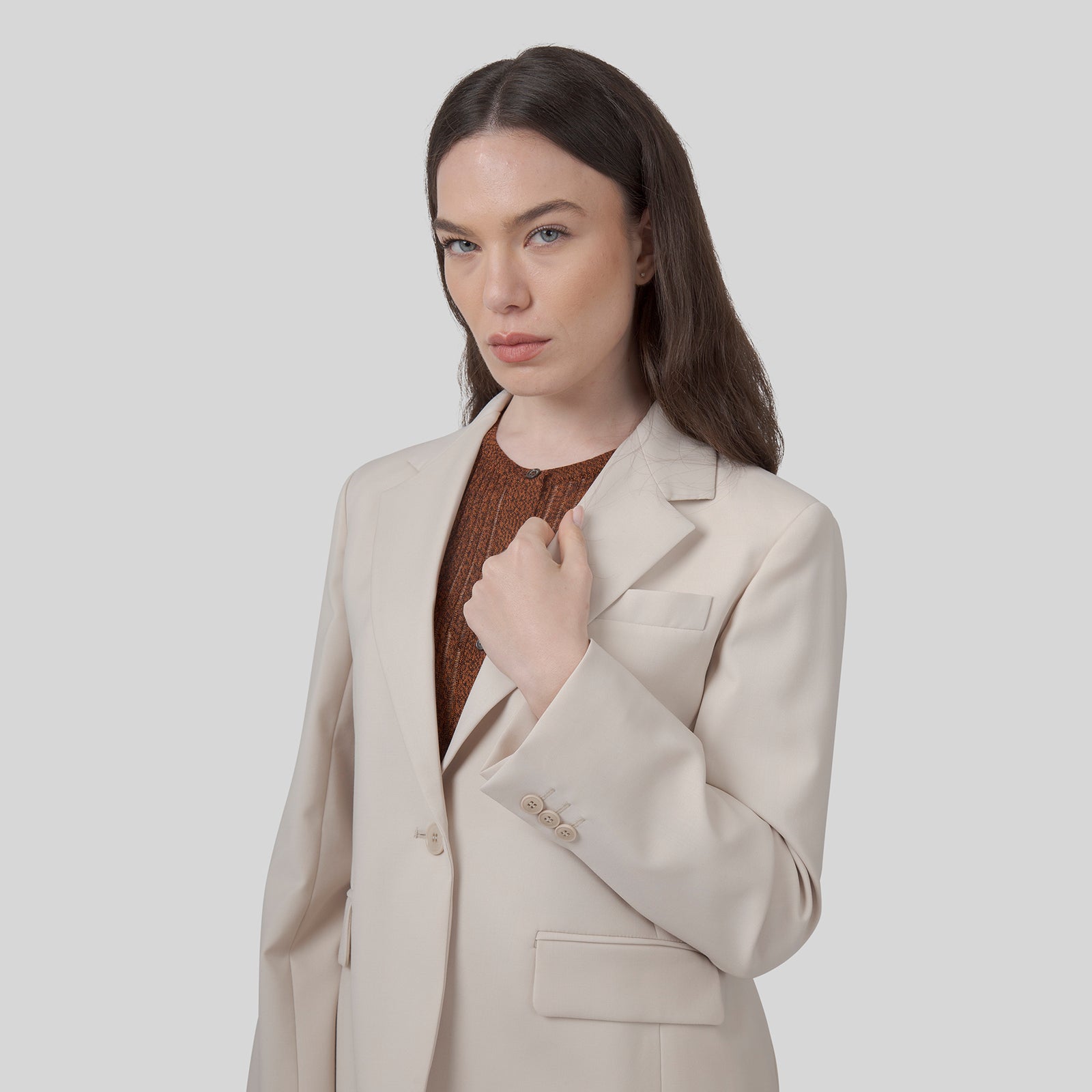 Stretch Wool Blazer - 8