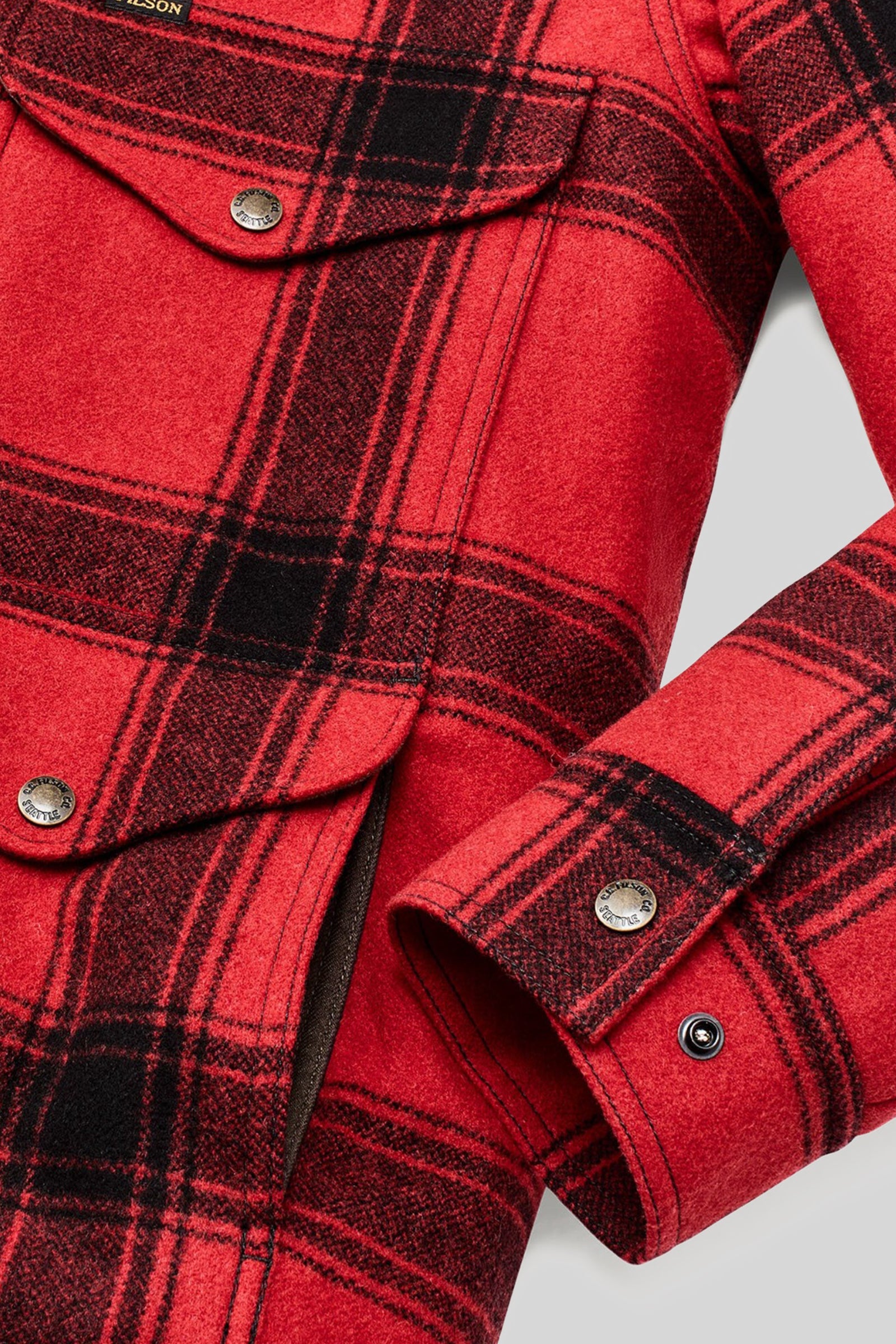 Filson Spokane Insulated Cruiser Nero/rosso Uomo - 2