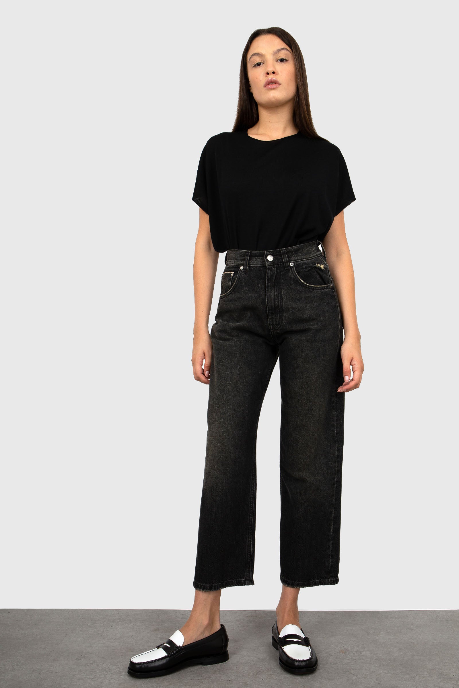 Grifoni Jeans Regular Uma Nero Donna - 7