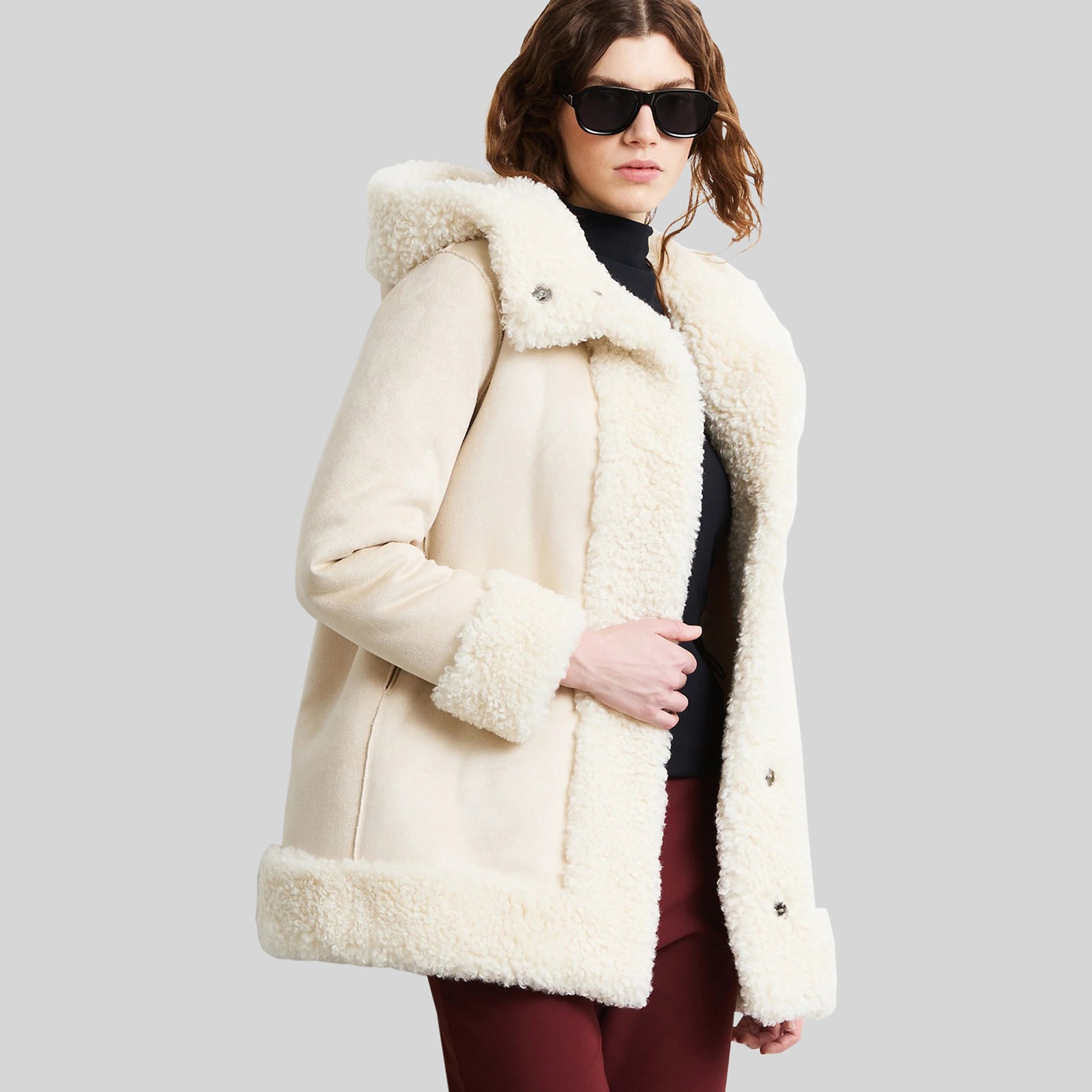 Rrd Lamb Hood Wom Jkt Sabbia Donna - 6
