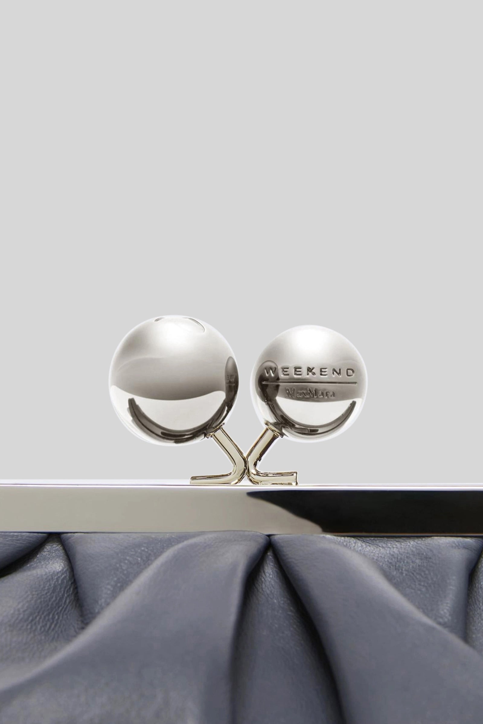 Weekend Max Mara Pasticcino Bag Medium In Montone Avio Donna - 6