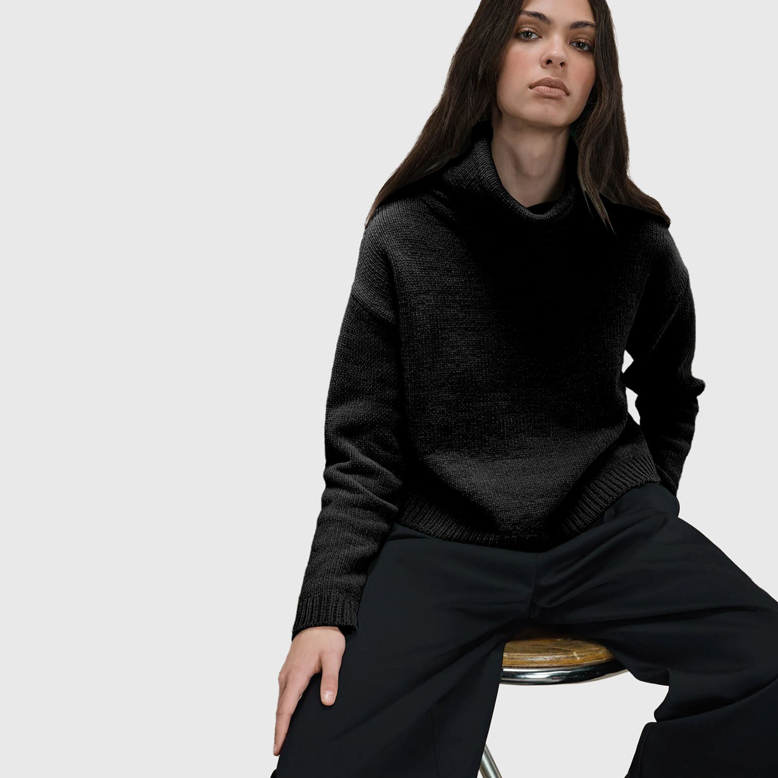 Rrd Maglia Cinematt Turtleneck Wom Nero Donna - 5