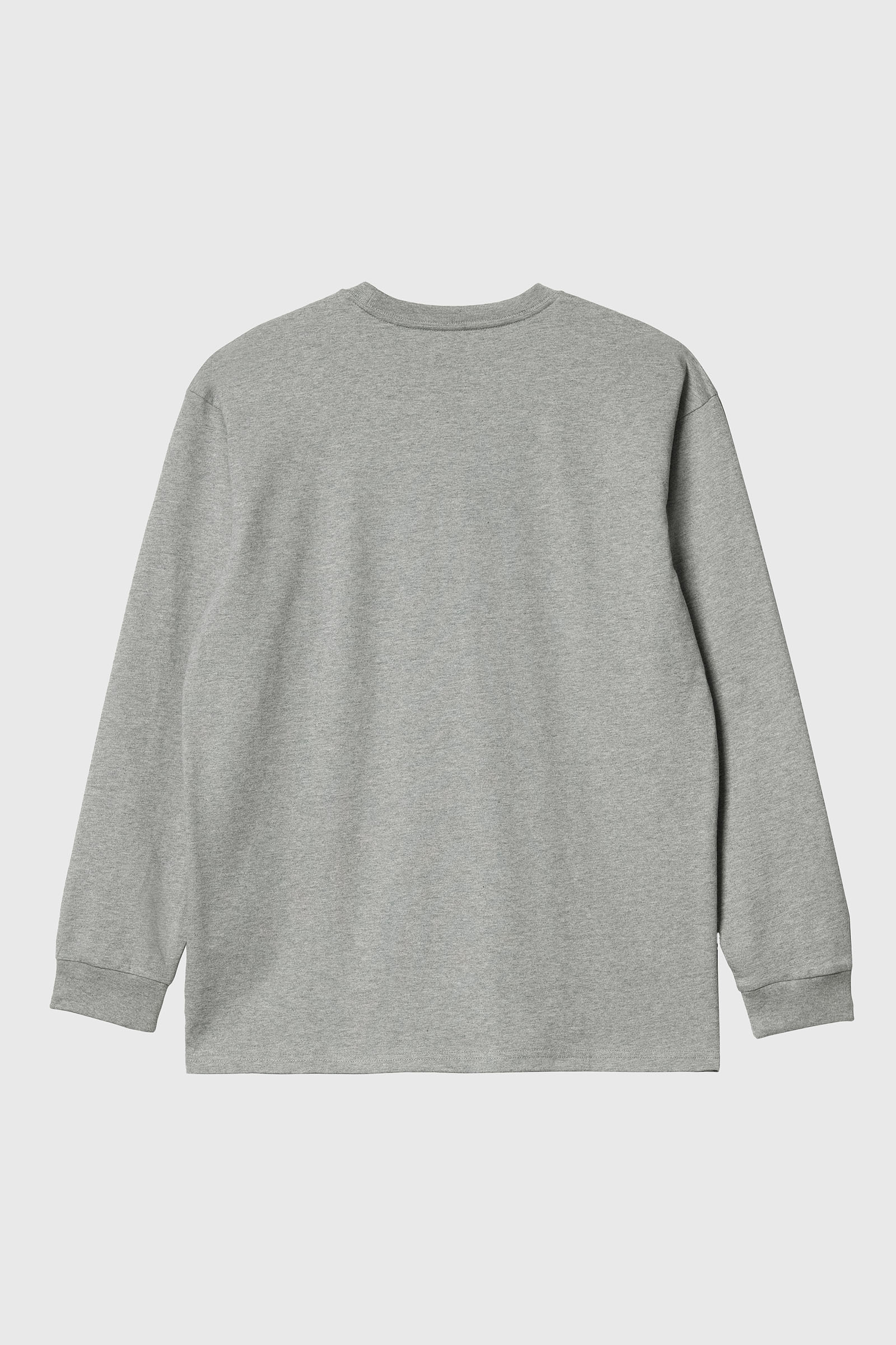 Carhartt Wip L/s Chase T-shrit Grigio Uomo - 5