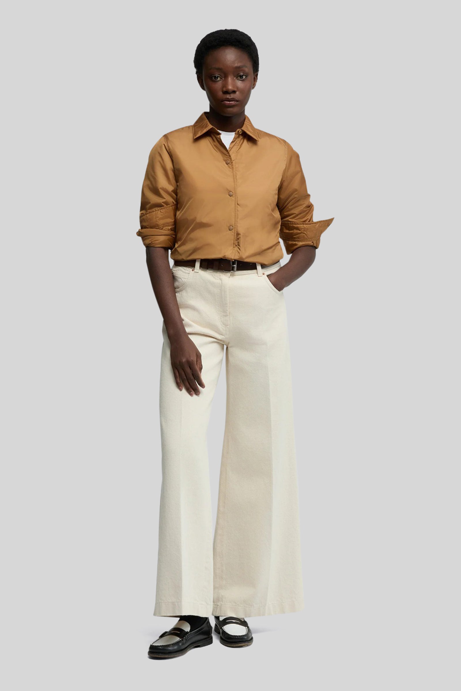 Aspesi Camicia Glue Biscotto Donna - 2