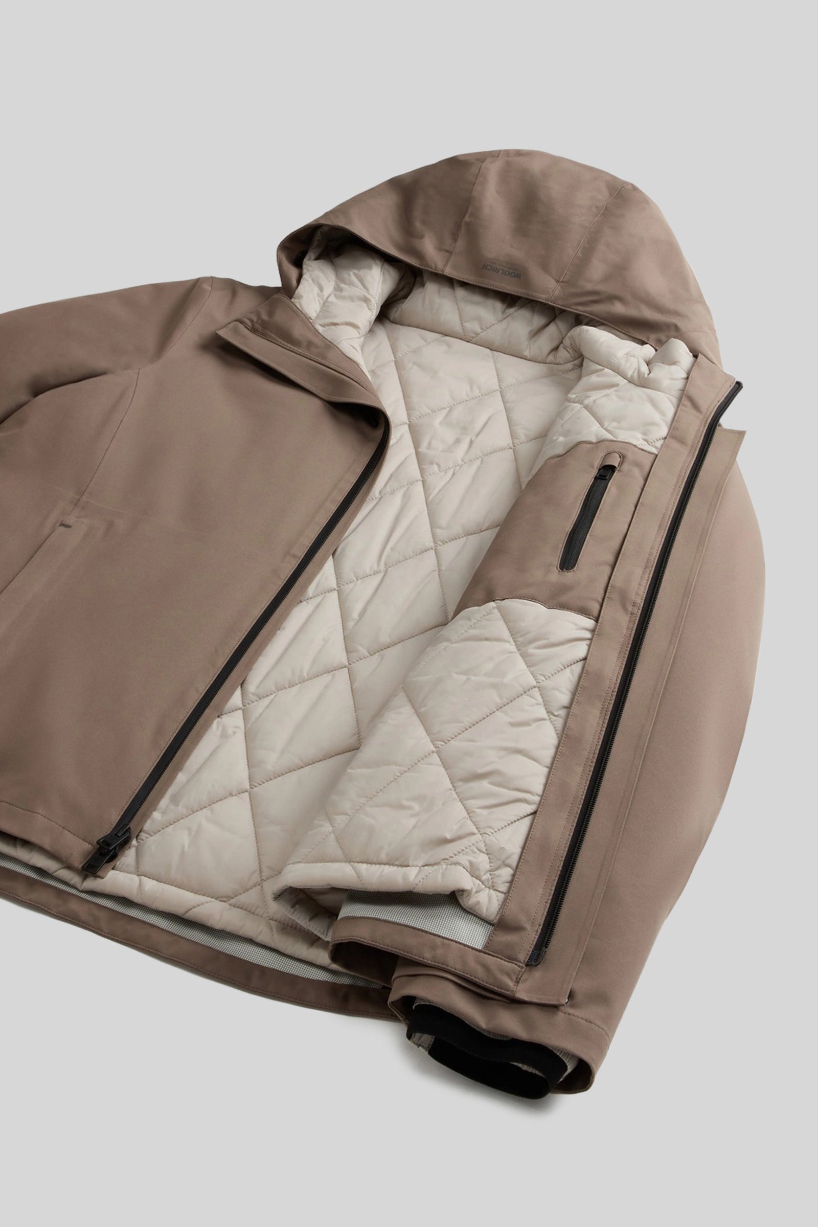 Woolrich Giubbotto Crestmont 3 In 1 Tortora Uomo - 4