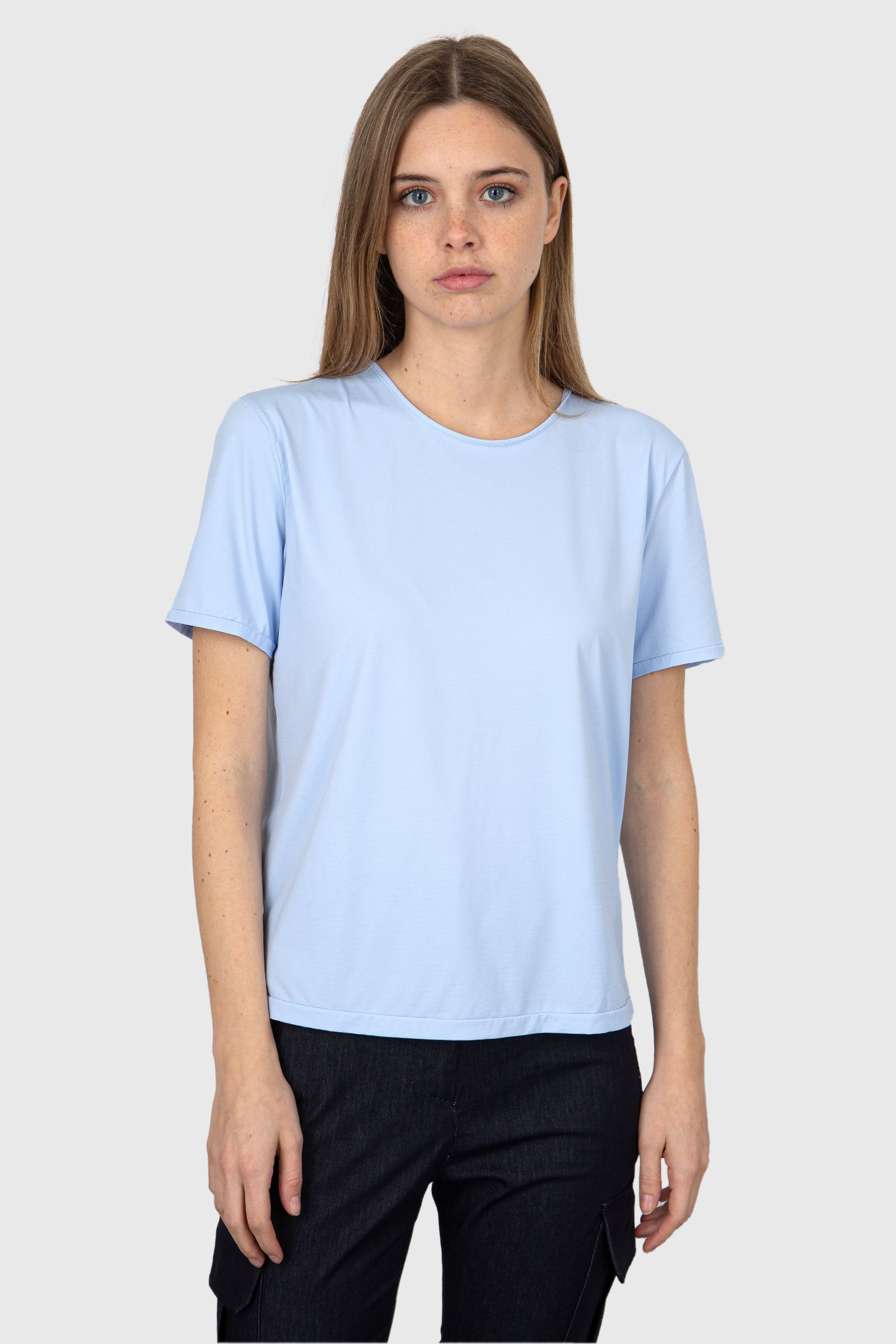 RRD Synthetic Oxford Light Blue T-Shirt - 1