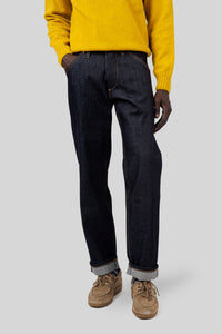 Gregorio Jeans Selvedge Raw Blue tela genova