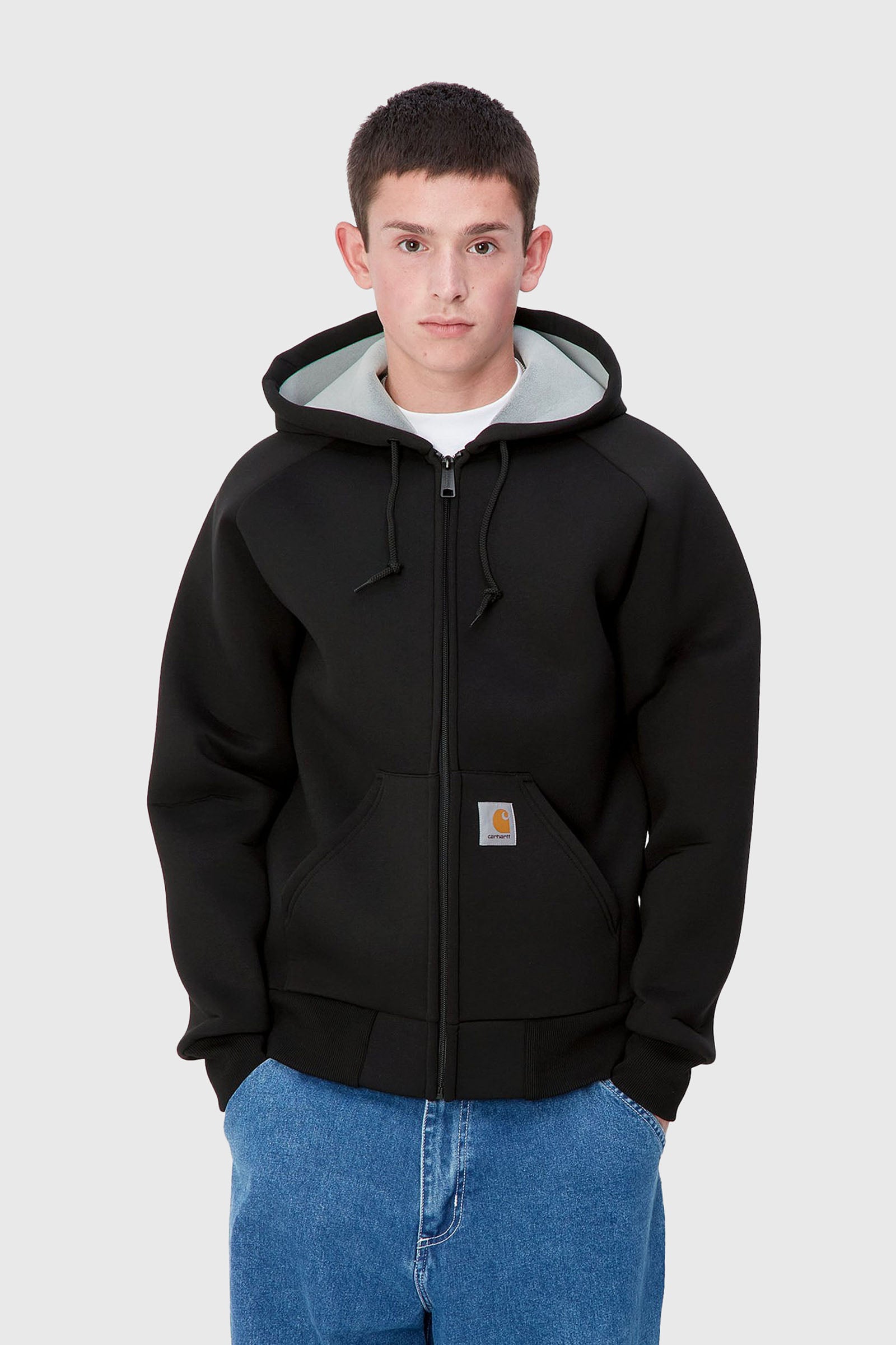 Carhartt Wip Car-lux Hooded Jacket Nero Uomo - 3