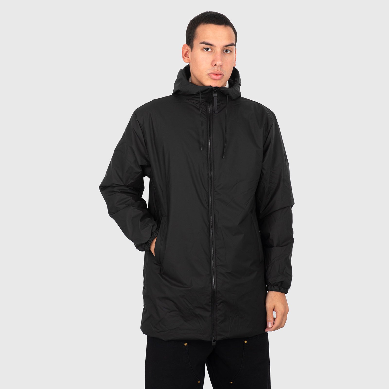 Rains Lohja Long Jacket Nero Uomo - 9