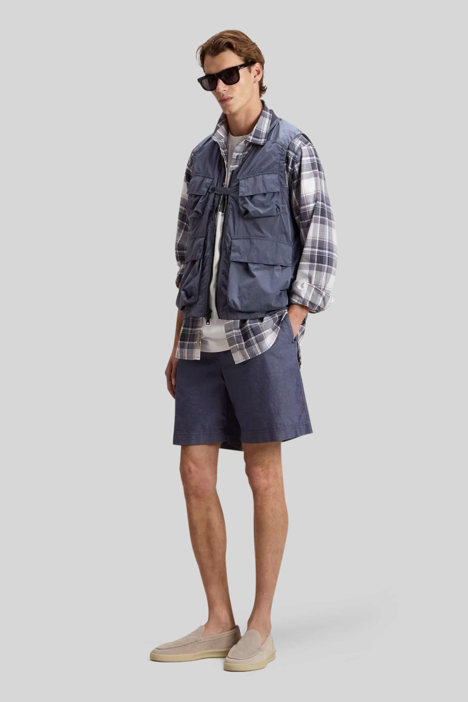 Washed Indigo Shorts - 2