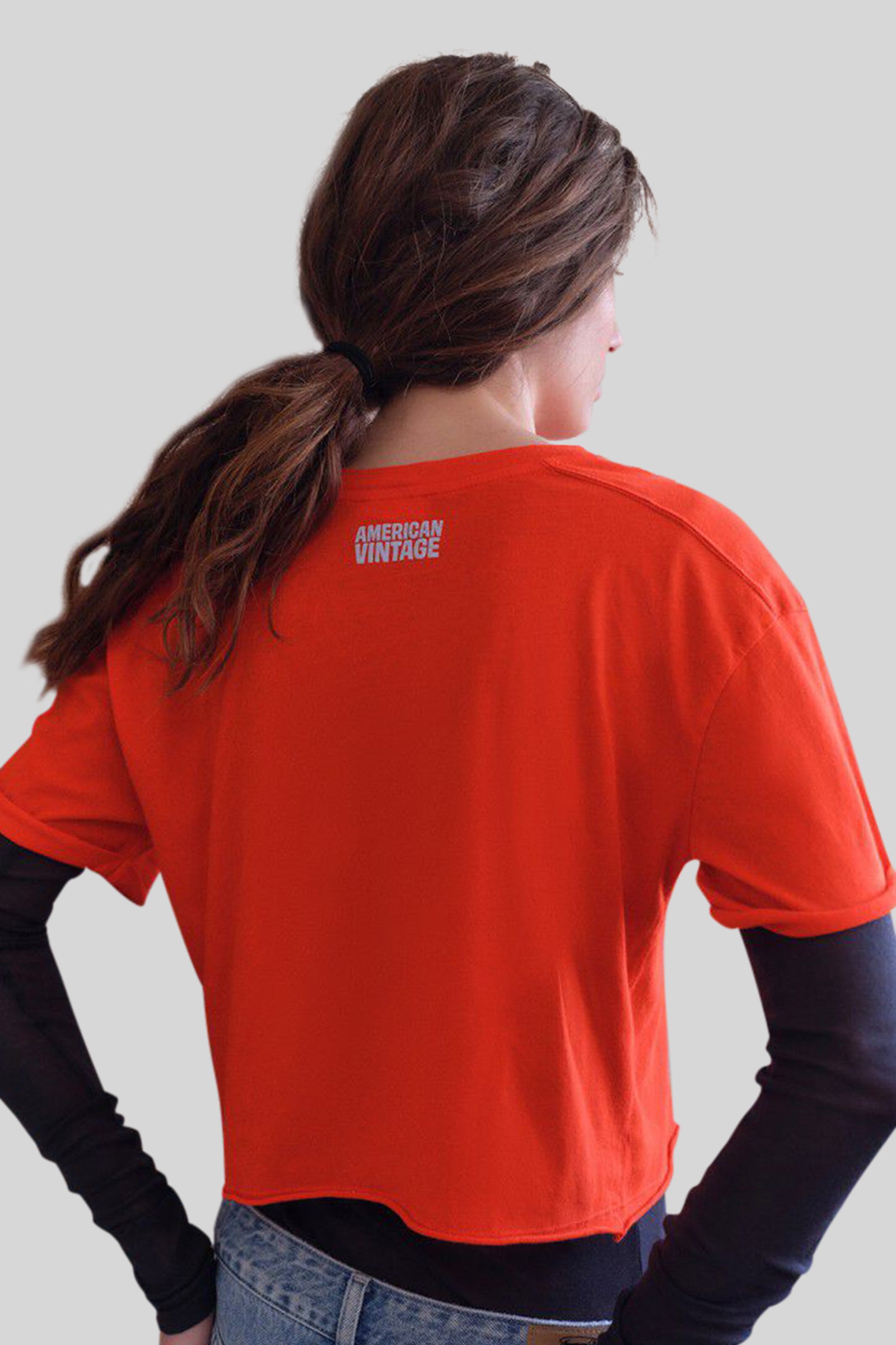 American Vintage T-shirt Apoly Fragola Donna - 3