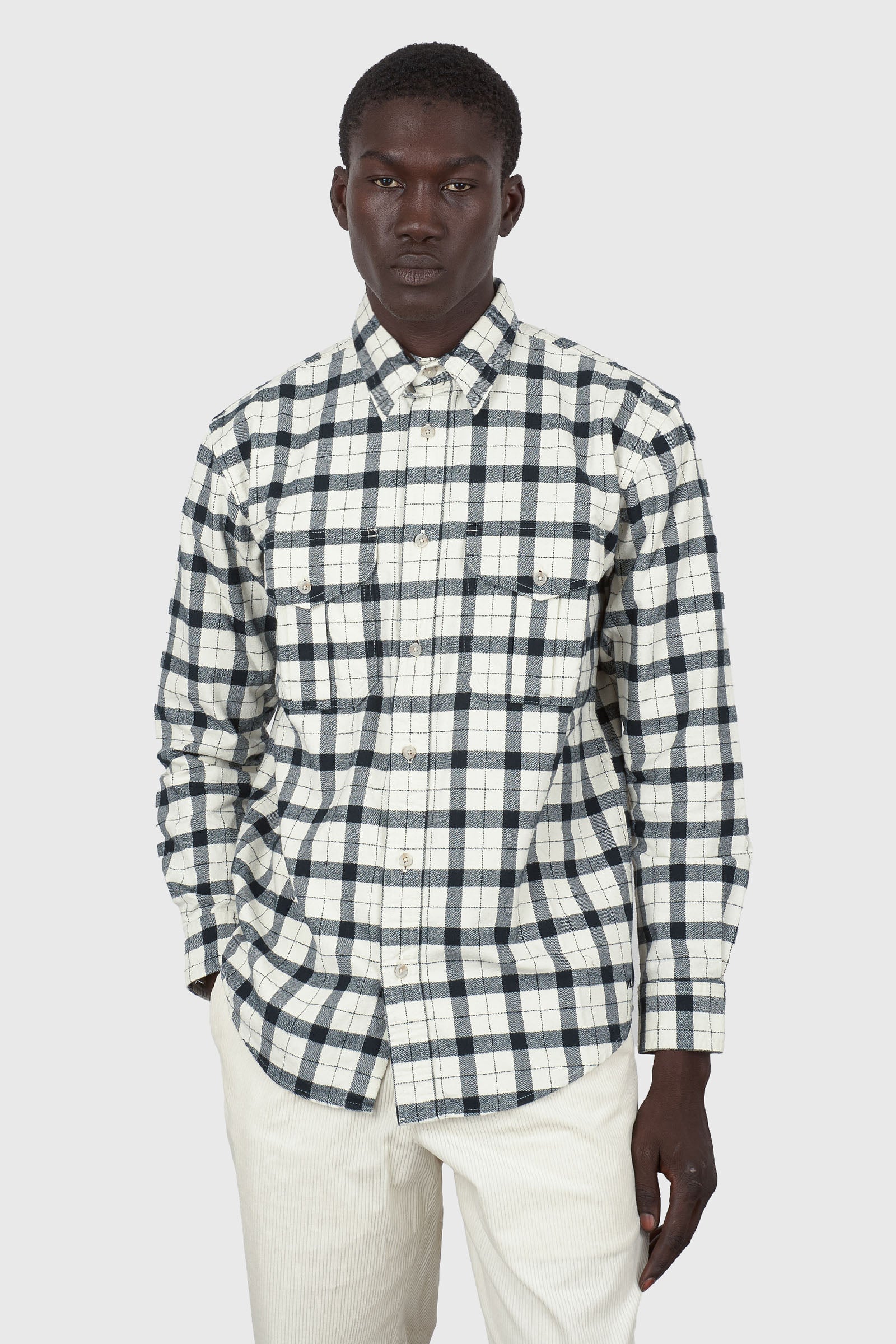 Filson Camicia Alaskan Guide Bianco/nero Uomo - 1