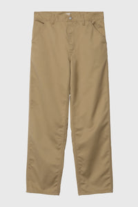 Carhartt Wip Simple Pant 'denison' Twill Beige Uomo carhartt wip