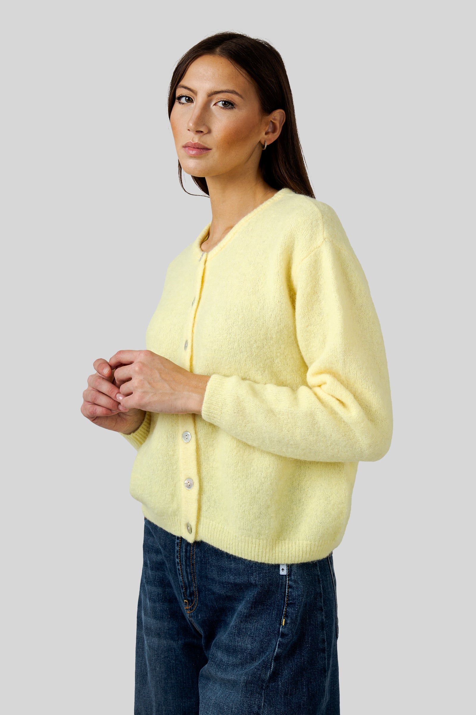 American Vintage Cardigan Vitow Giallo Donna - 2